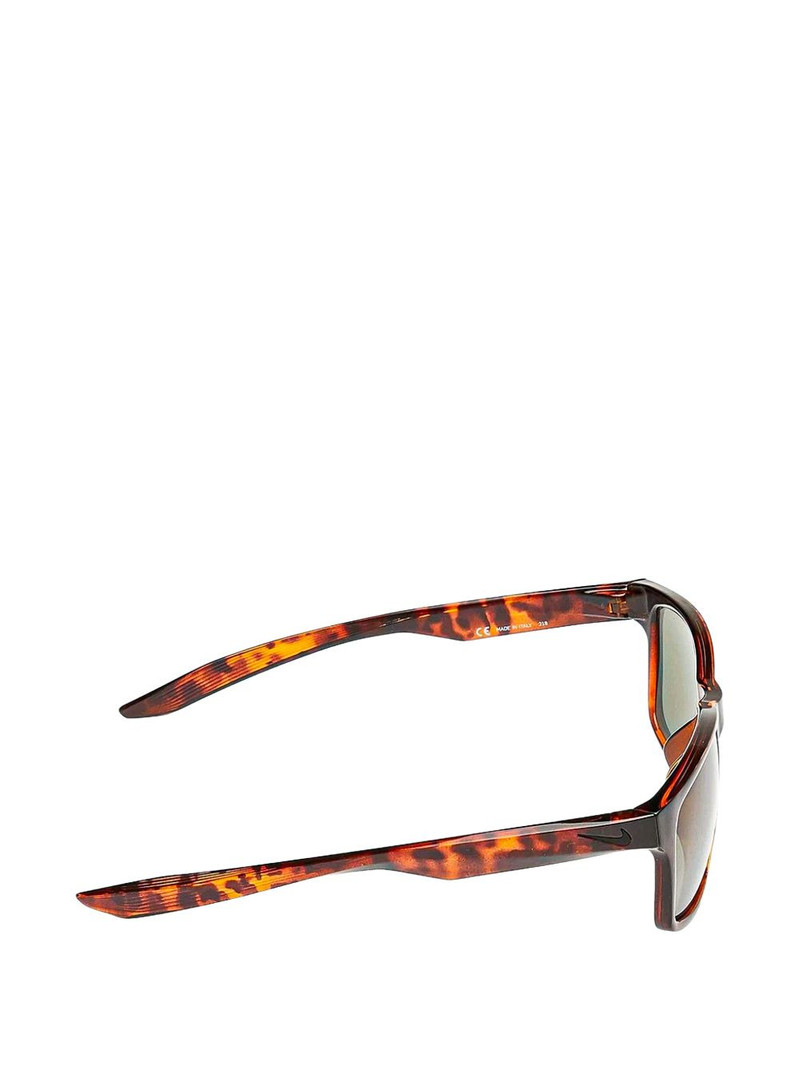 Nike tortoiseshell rectangle-frame sunglasses outlook