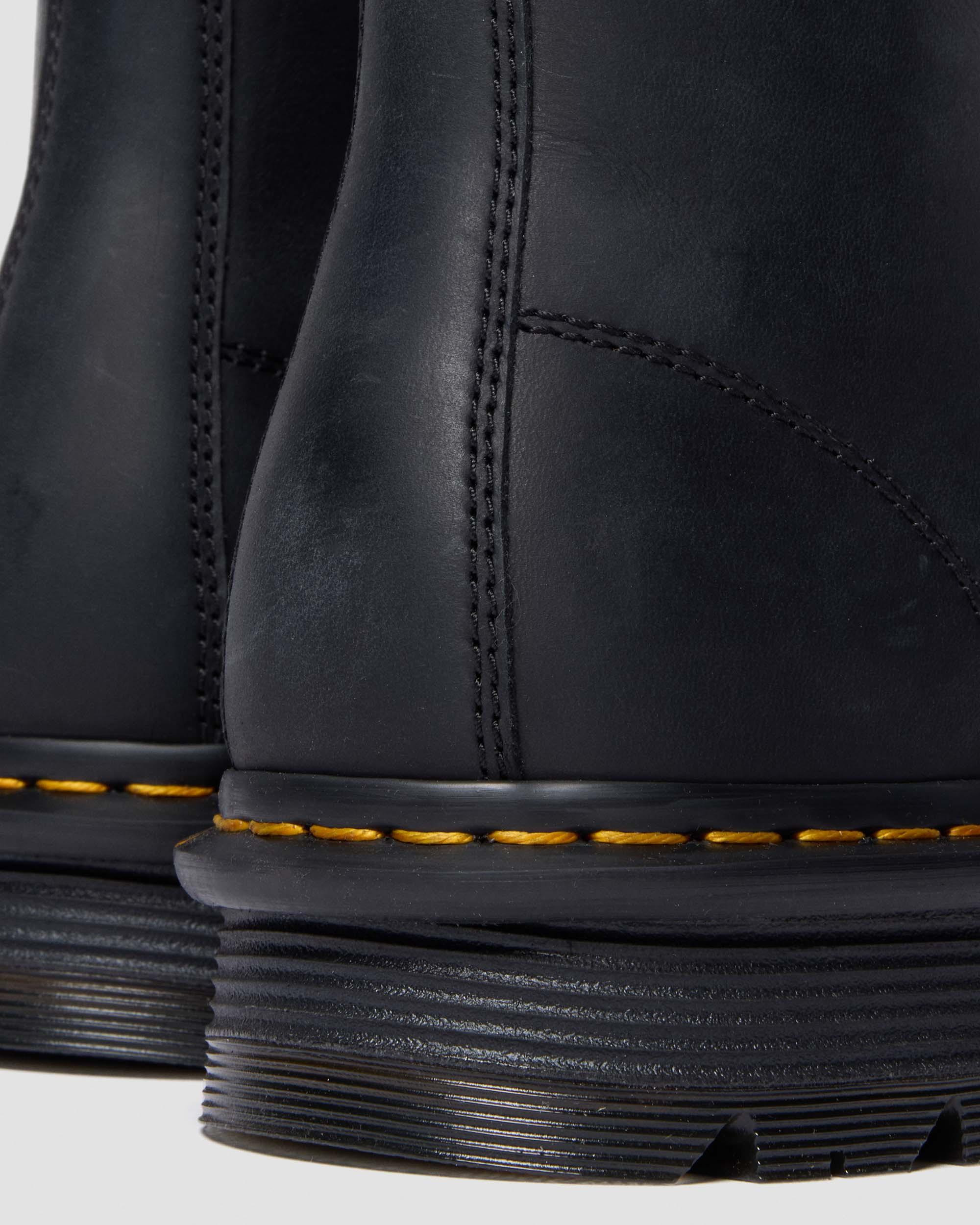 ZEBZAG LACELESS Slip On Leather Boots - 8