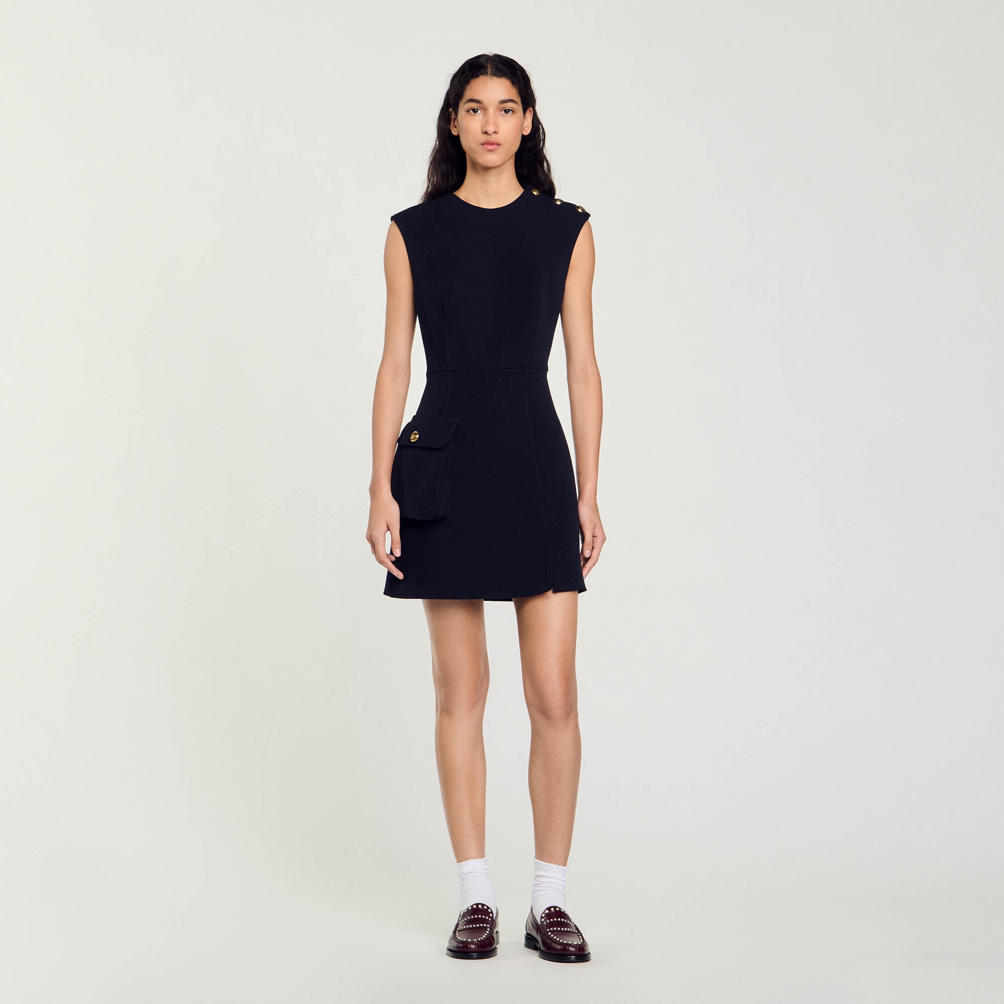SHORT DRESS WITH BUTTONS - 3