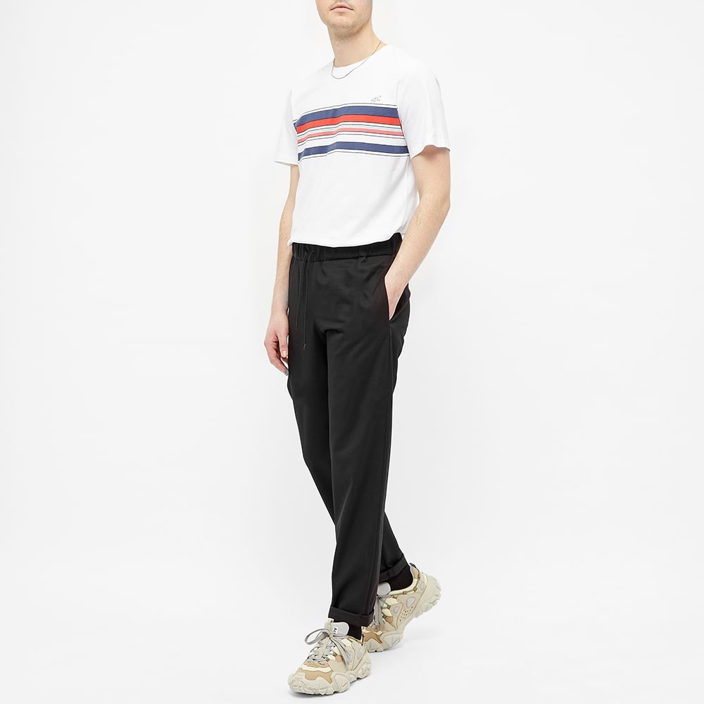 A.P.C. Gaston Stripe Logo Tee - 5