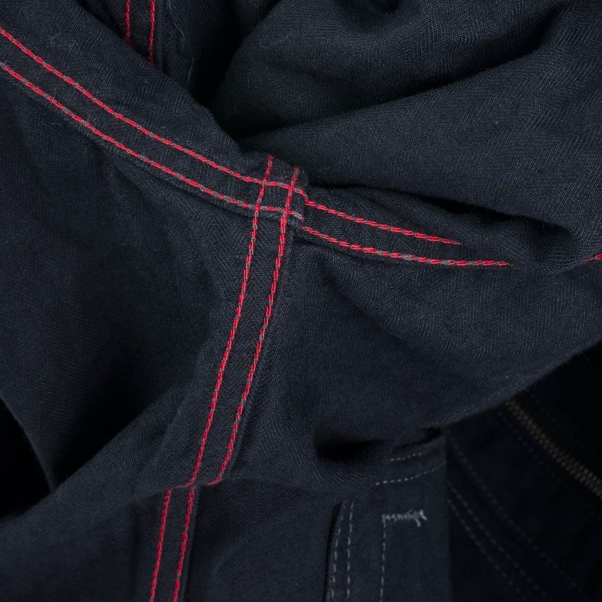IHJ-124-BLK 10oz Herringbone Work Jacket - Black - 17