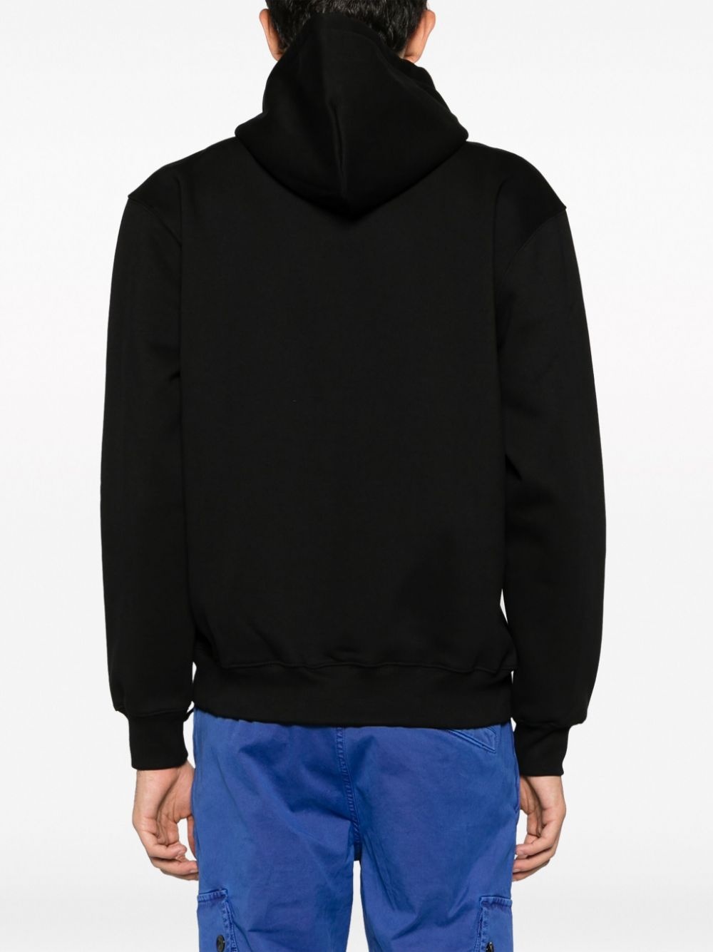 logo-embroidered cotton-blend hoodie - 7