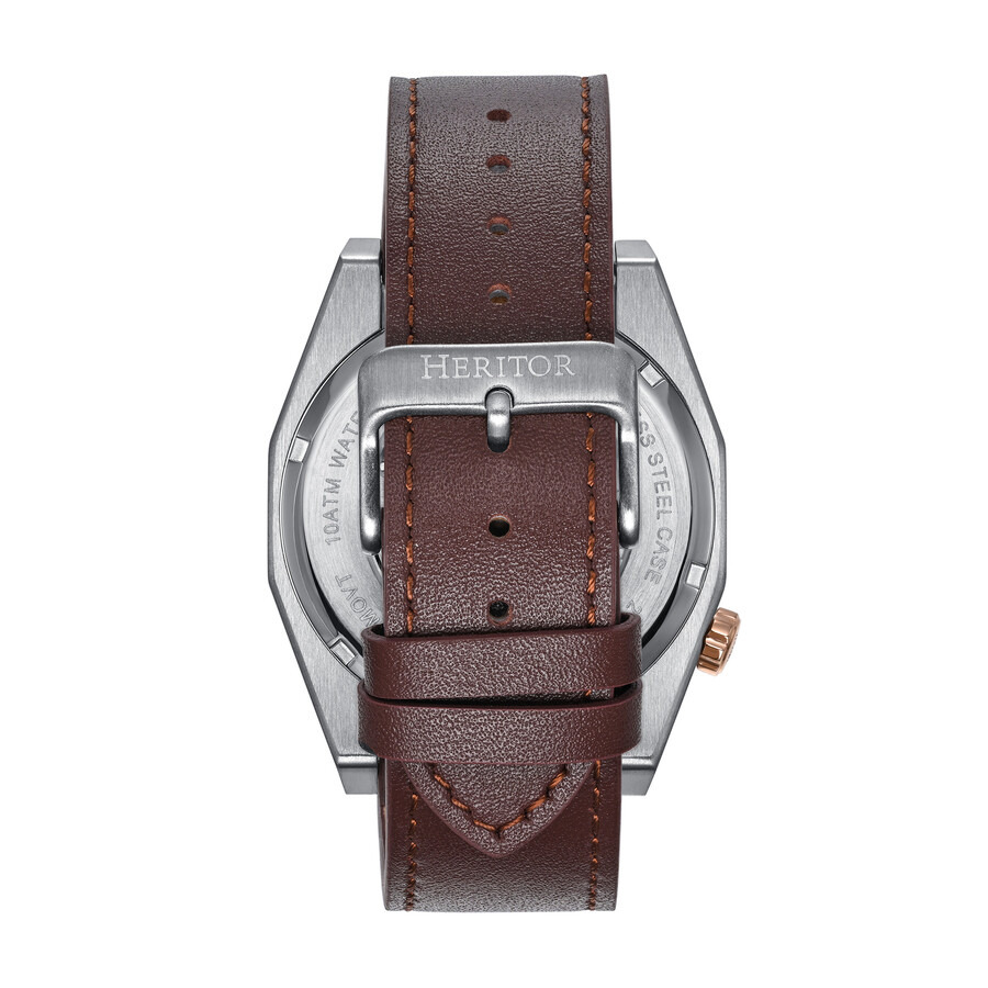 Heritor - Heritor Amadeus Automatic Black Dial Men's Watch HERHS3404 - 3