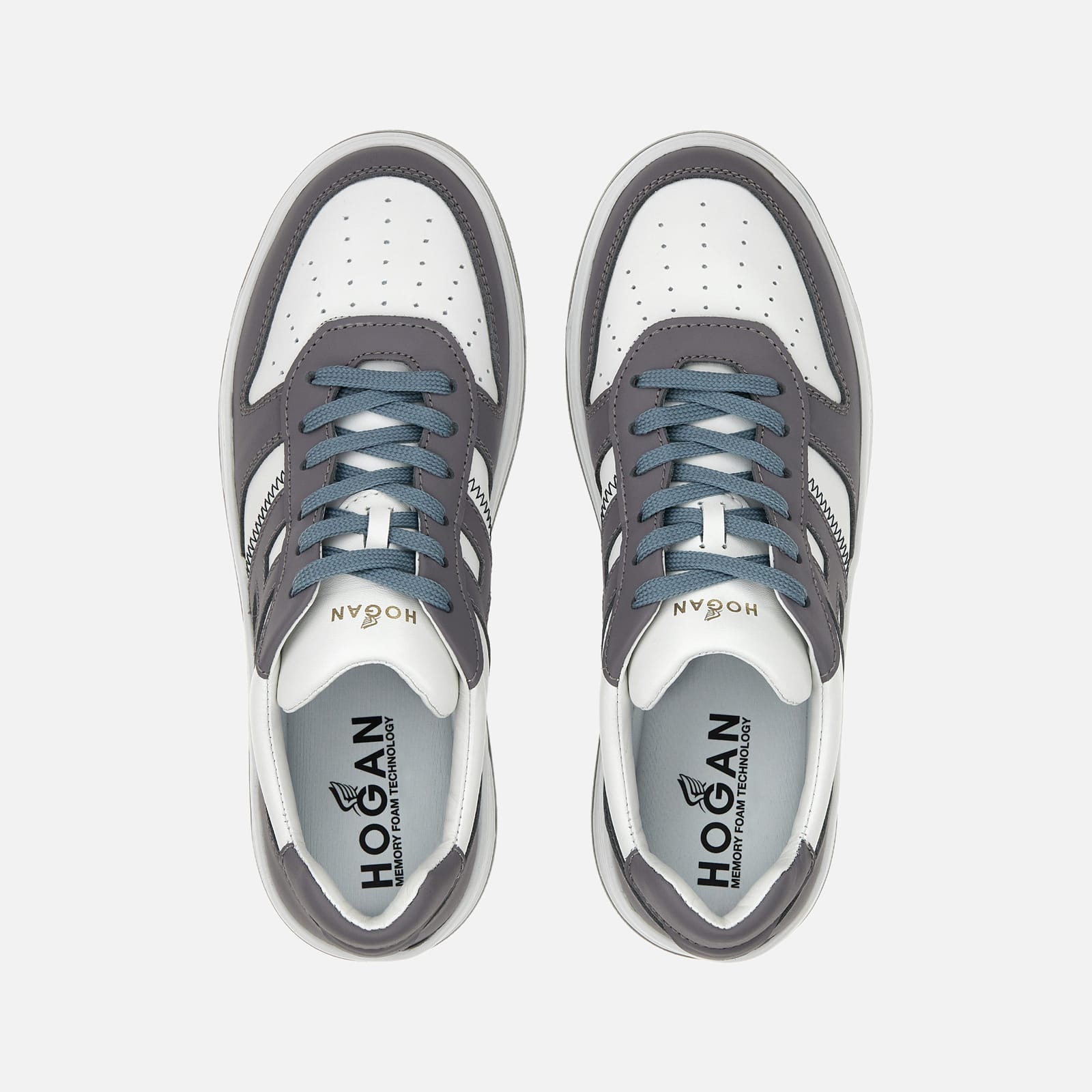 Sneakers Hogan H630 Grey White Green - 4