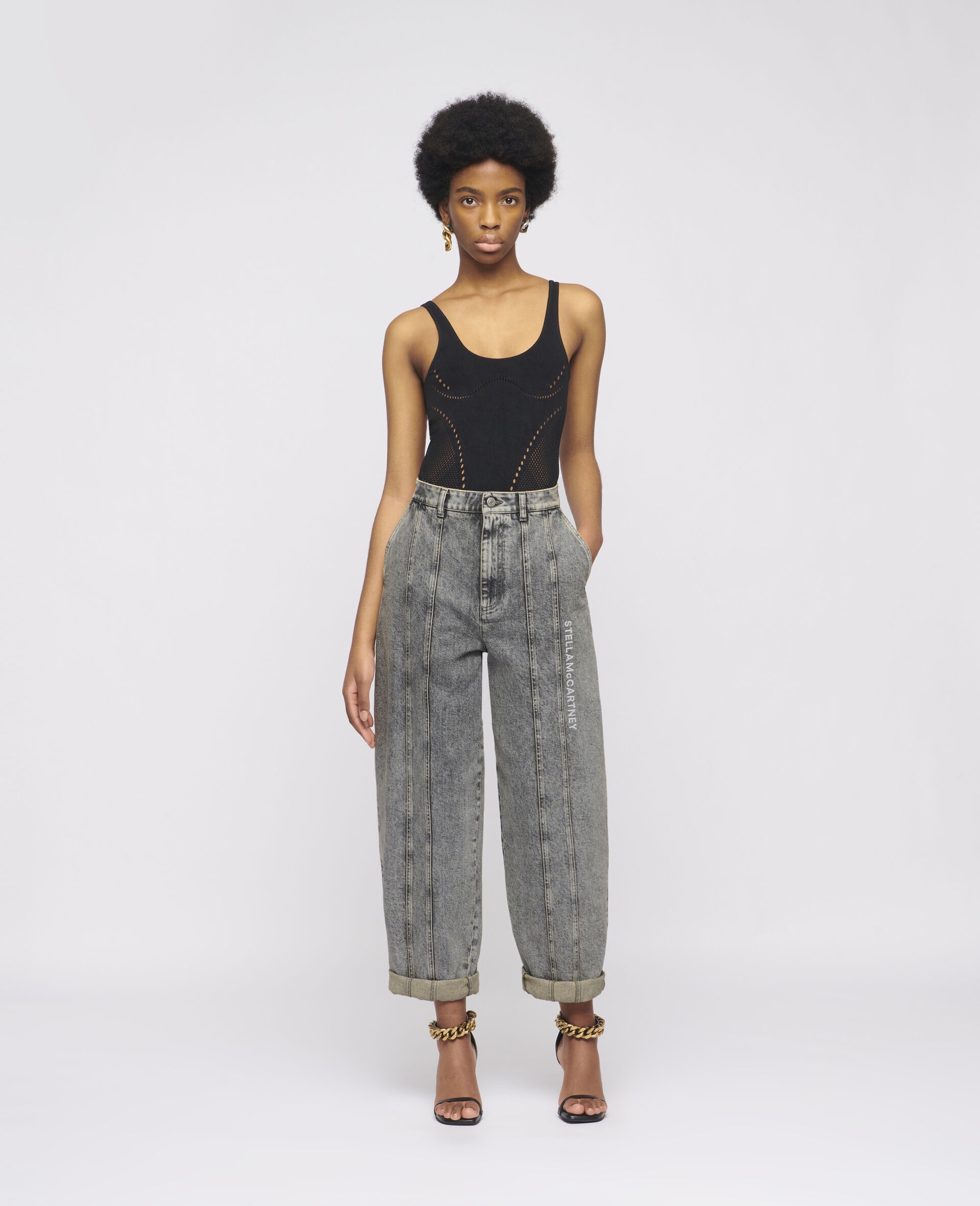 Logo Embroidered Jeans - 2