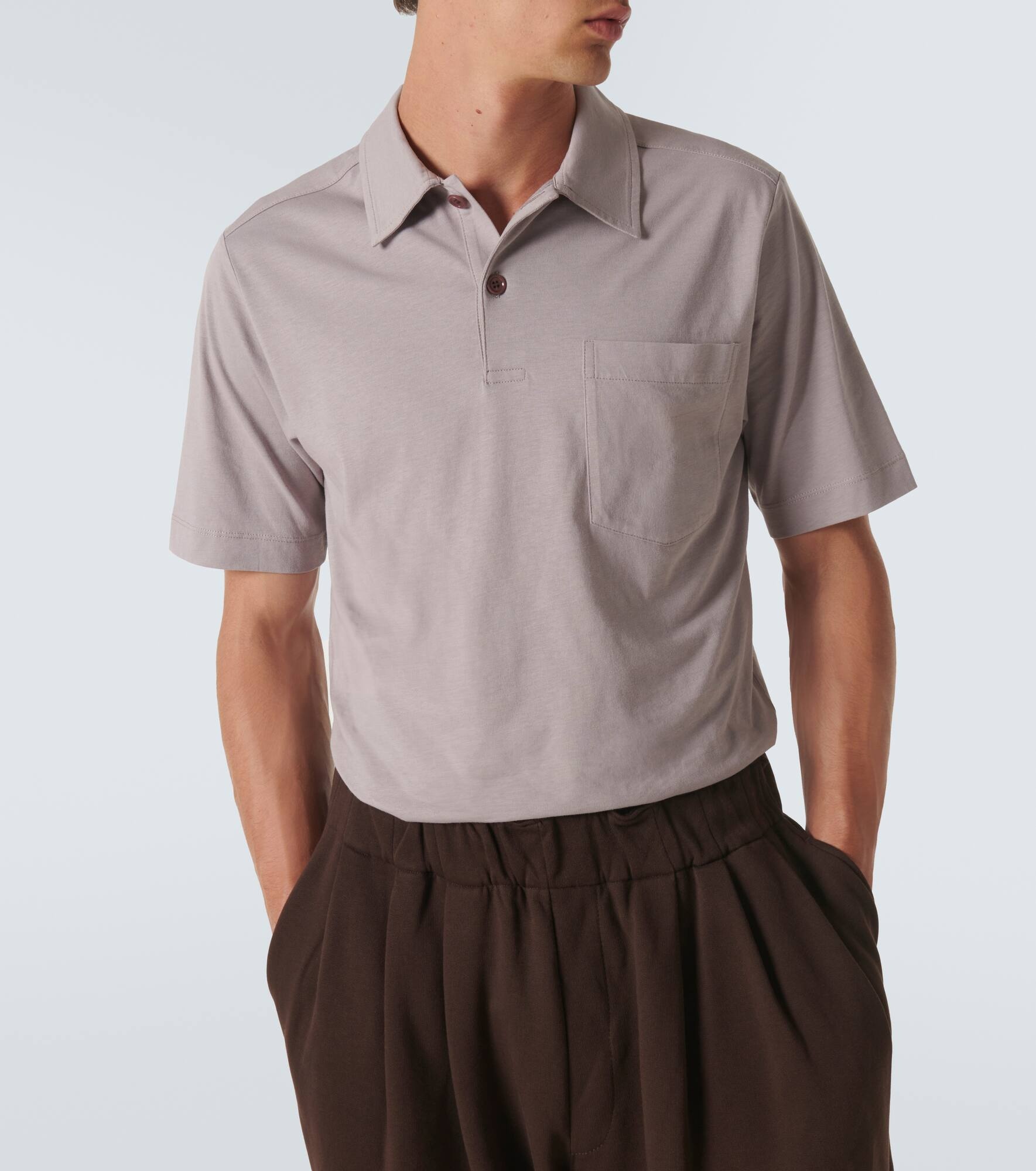 Cotton jersey polo shirt - 5
