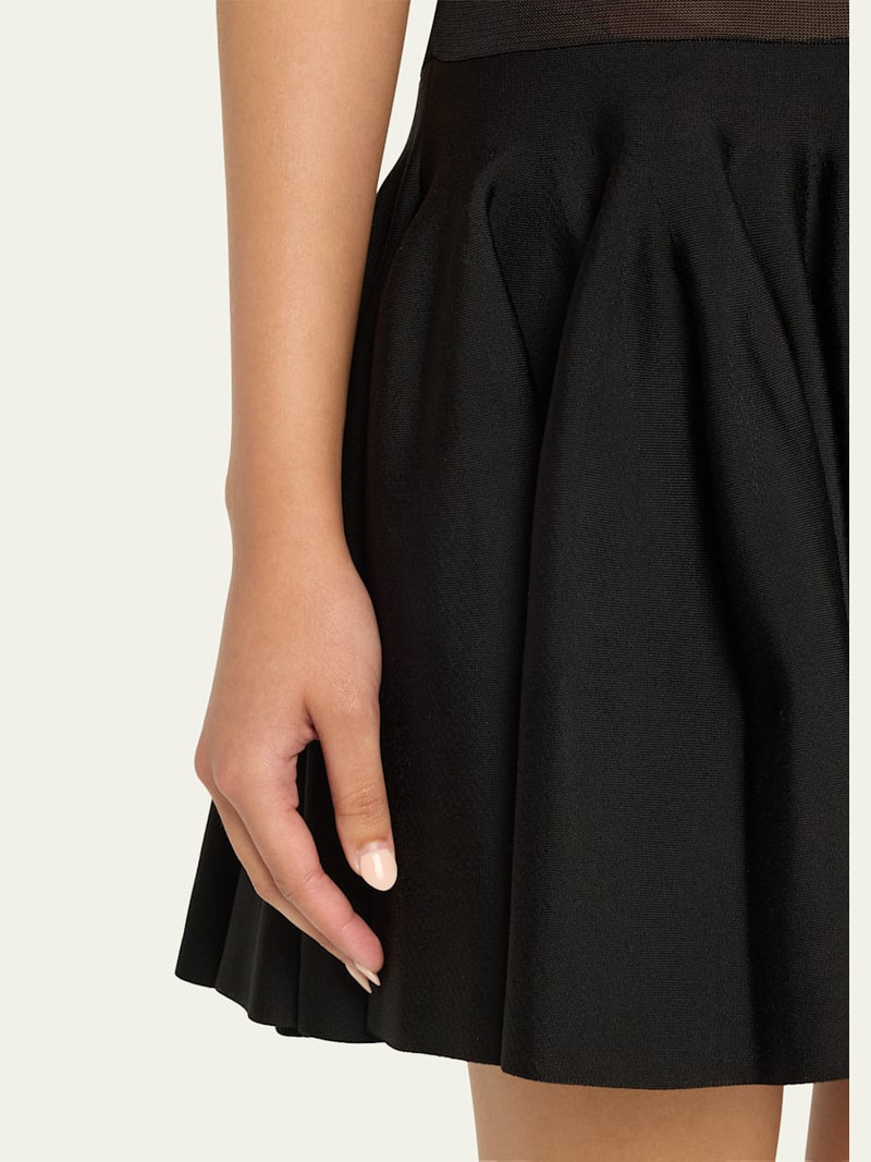 Sleeveless Drop-Waist Flared Skirt Mini Dress 5