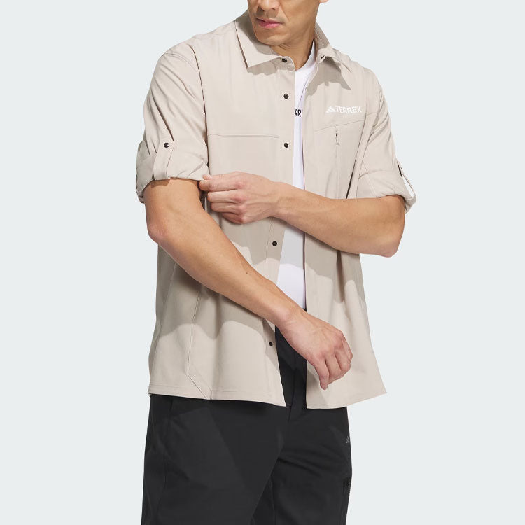 adidas Terrex Long Sleeve Shirt 'Beige' IL8943 - 4