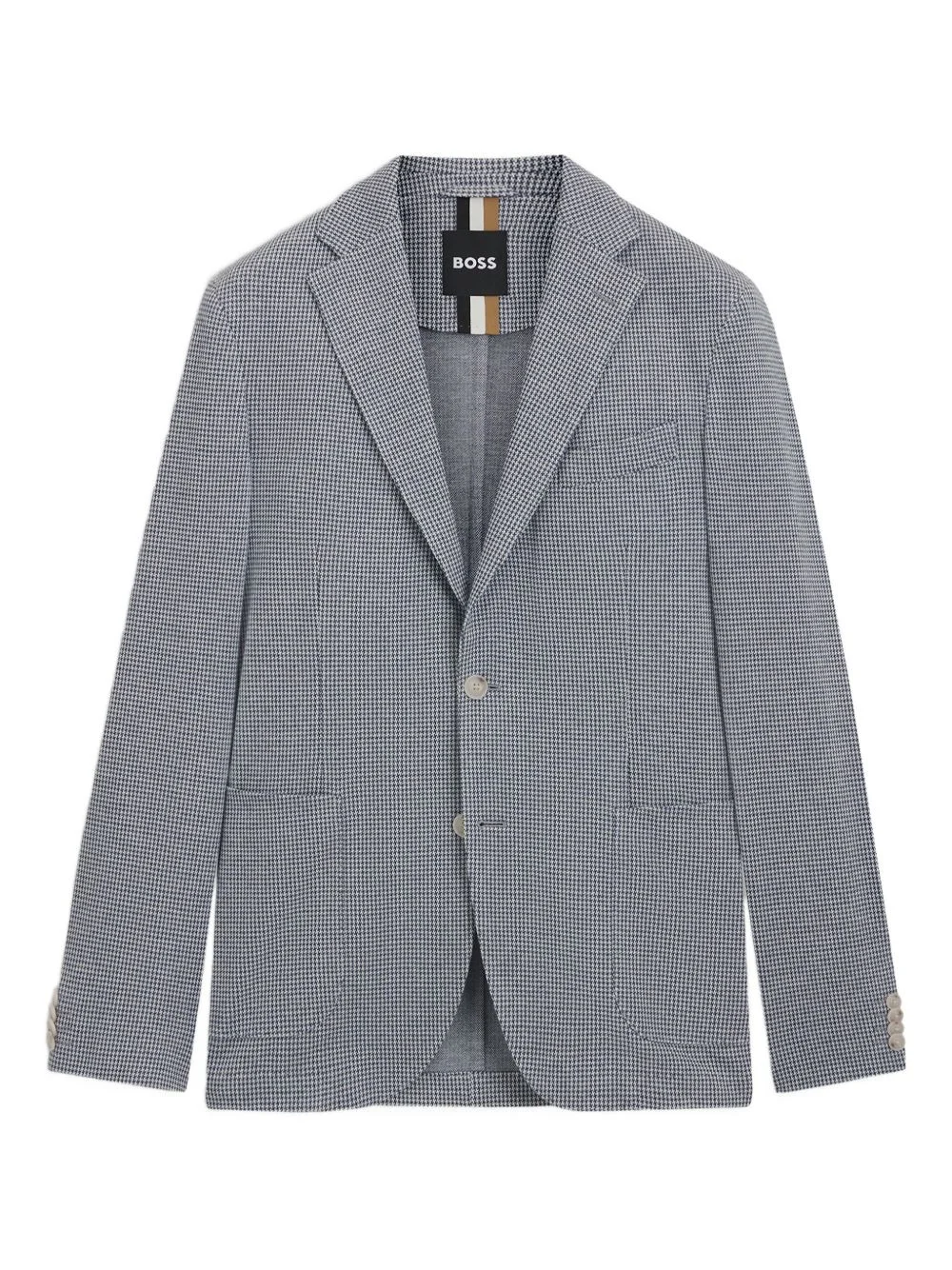 houndstooth check blazer - 1