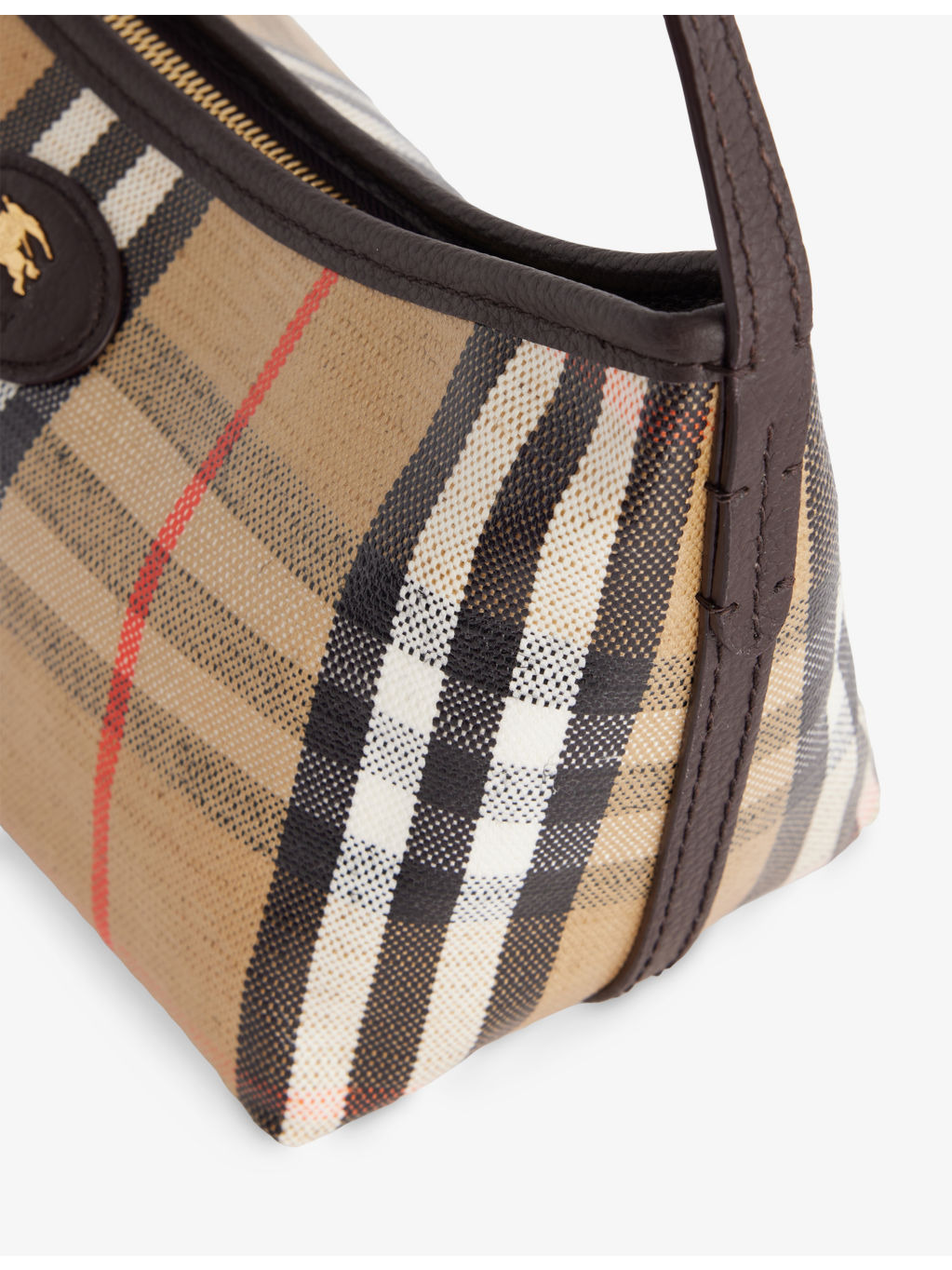 Mini Highlands Waxed-Cotton Baguette Shoulder Bag - 6