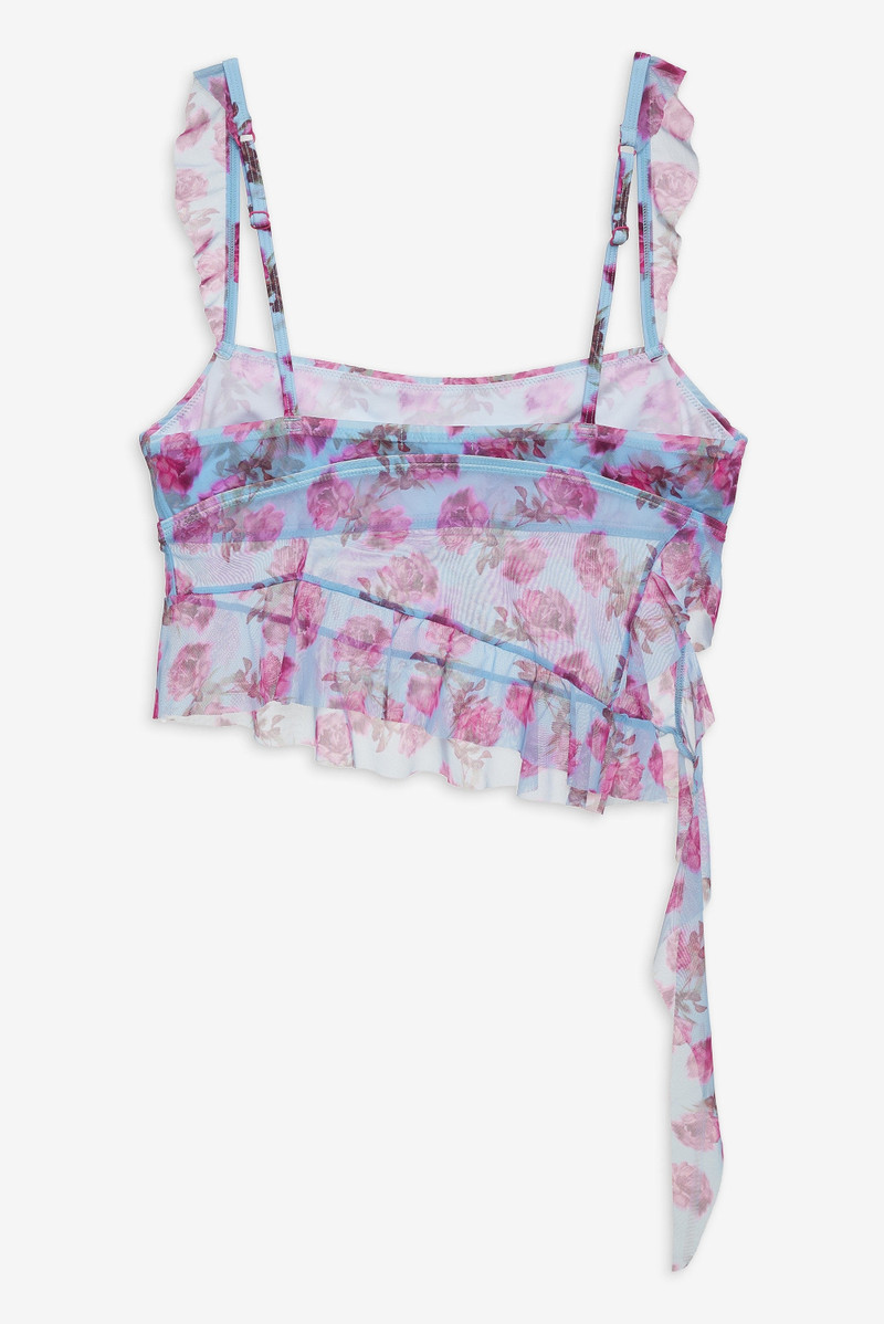 For Love & Lemons Floral Stems Ruffle Tankini outlook