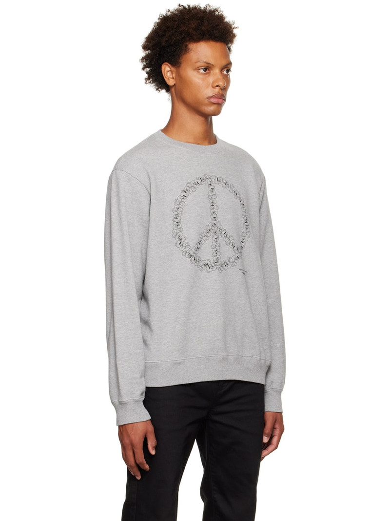 Gray 'Fight War' Sweatshirt 2
