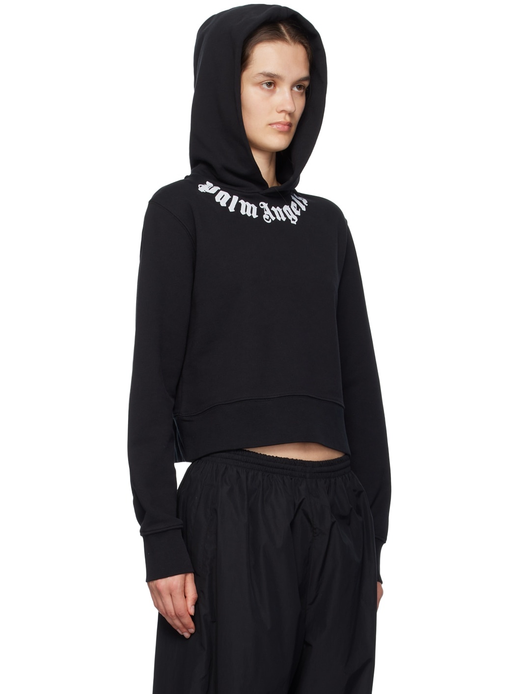 Black Printed Hoodie - 2