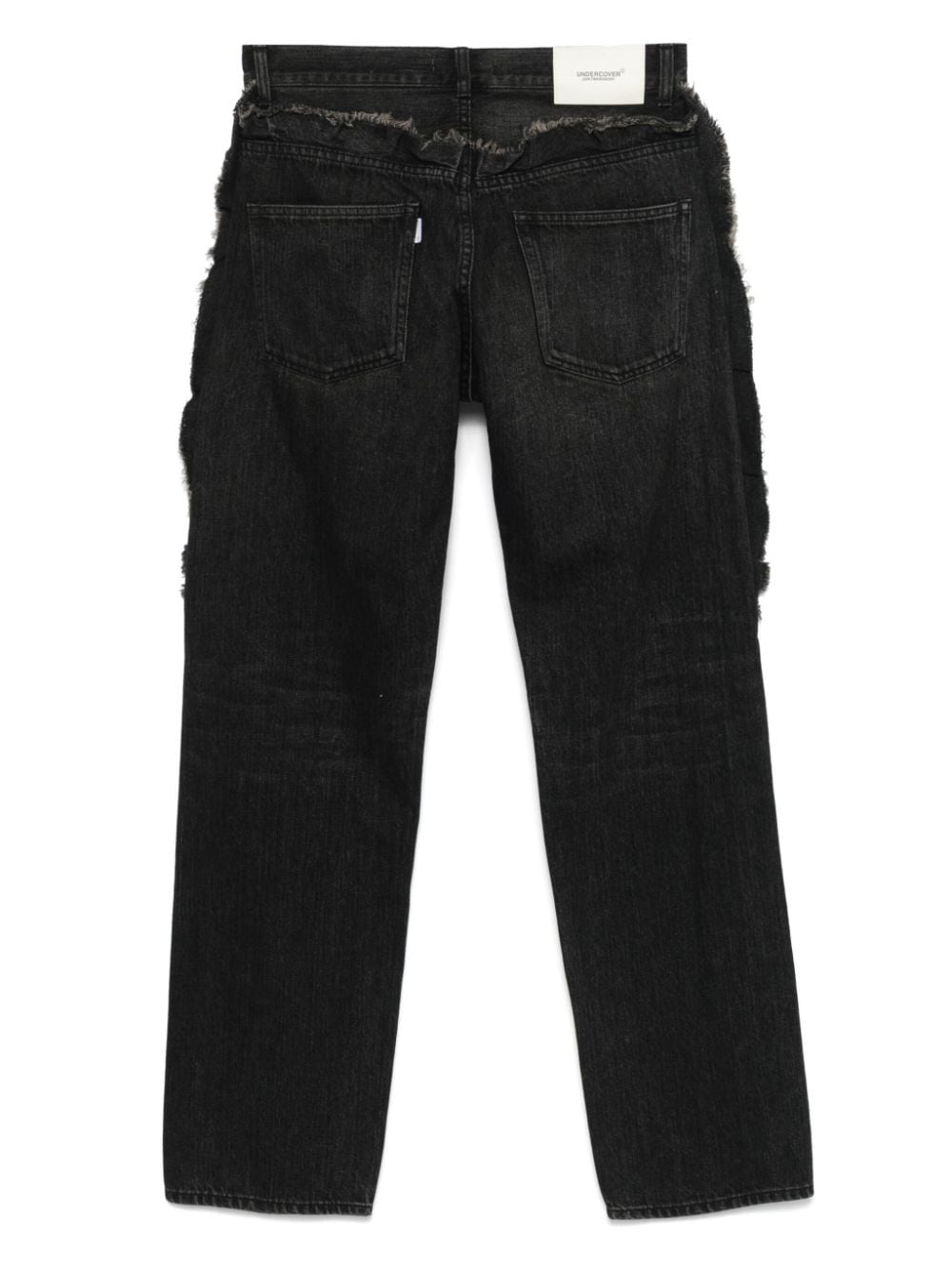 frayed-detailed jeans - 2