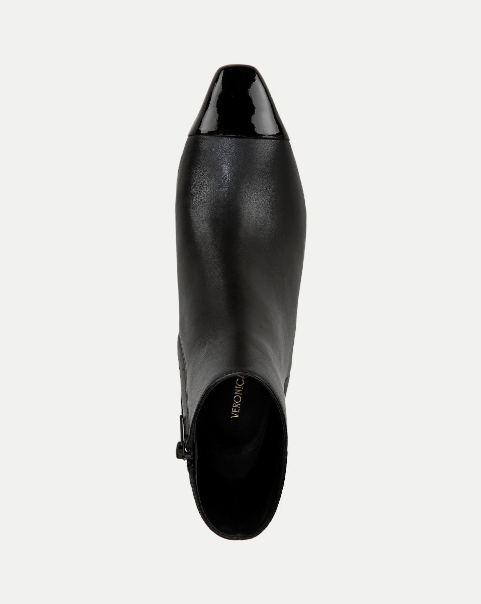 CECILE LEATHER CAP-TOE BOOTIE - 3