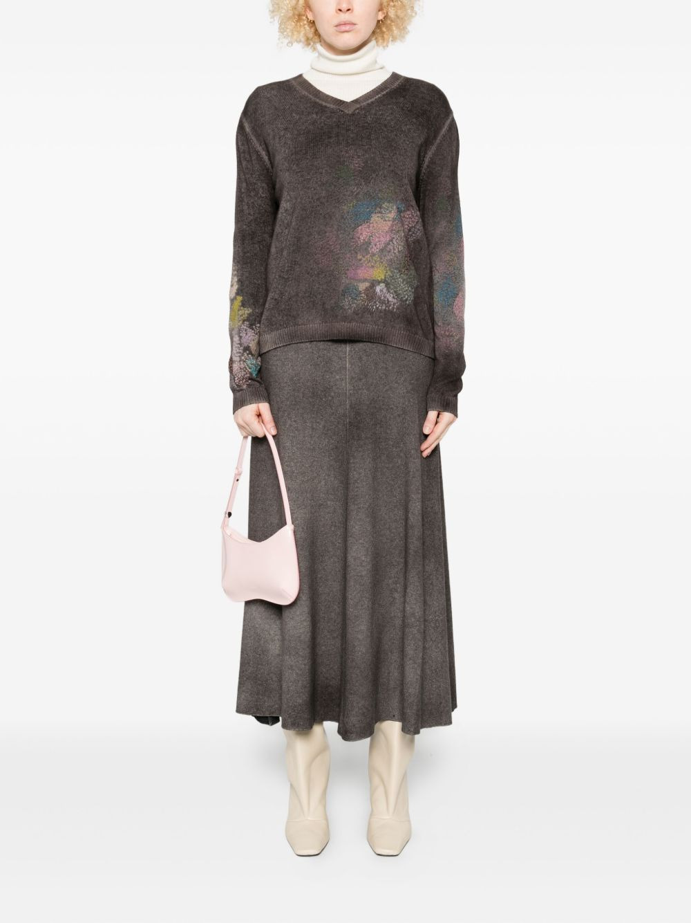 A-line knitted skirt - 2