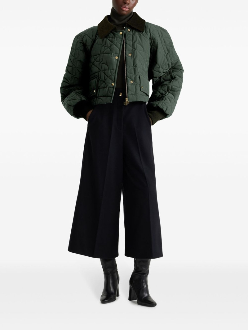 PATOU cropped quilted bomber jacket outlook
