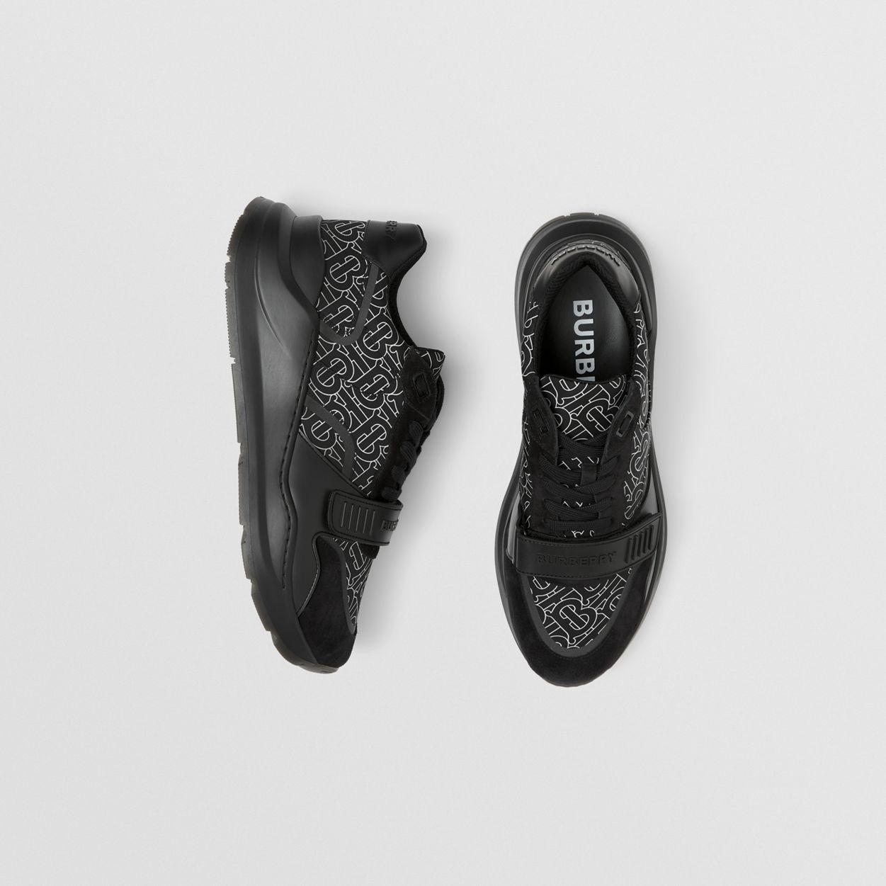 Monogram Print Nylon Sneakers - 6