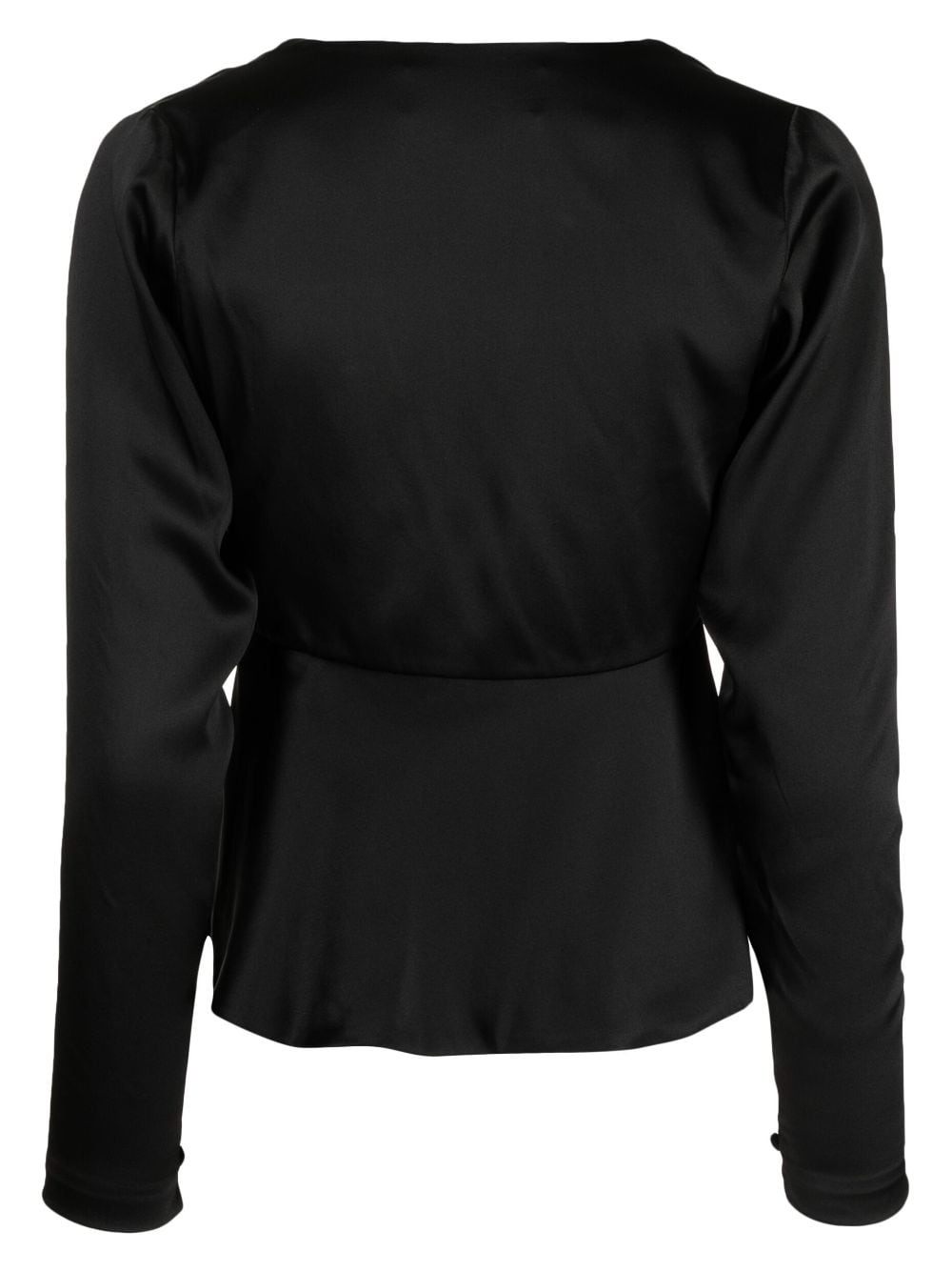 V-neck silk blouse - 2