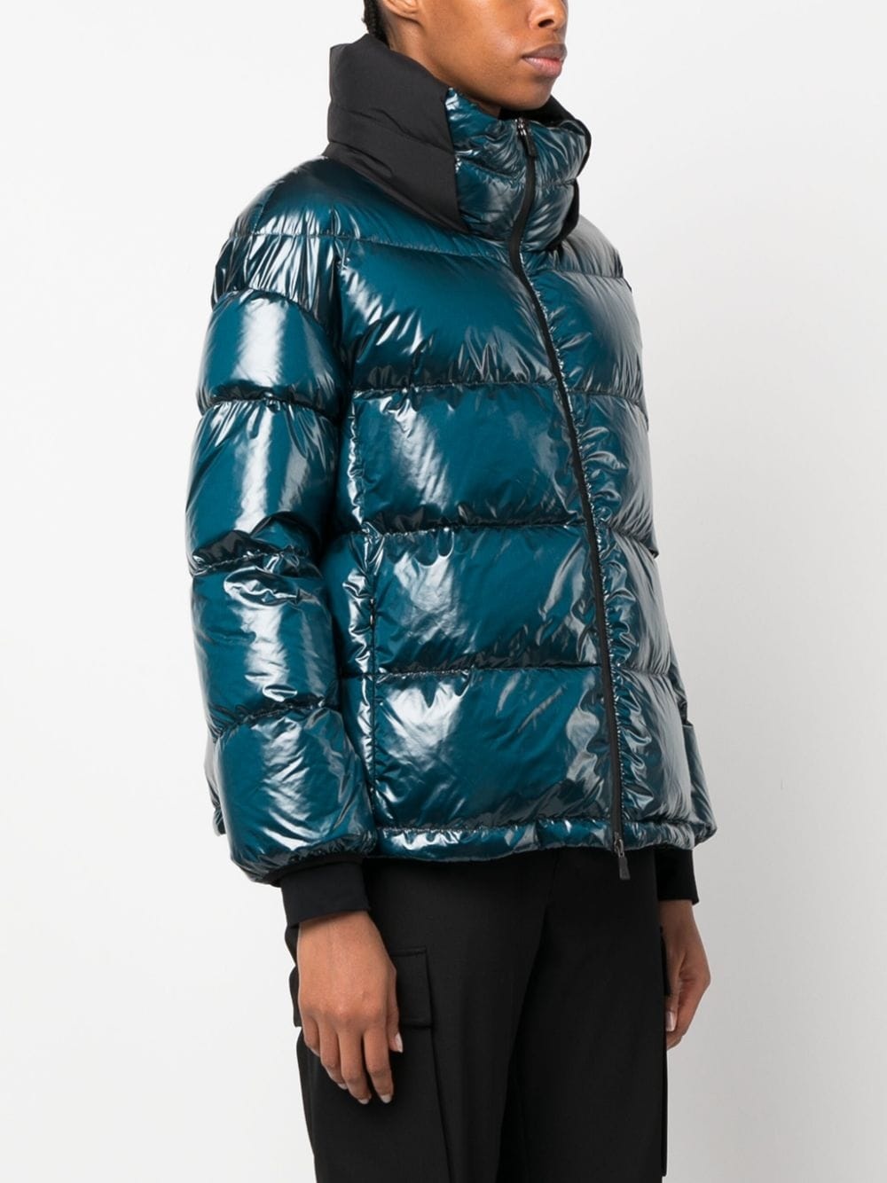 high-neck padded jacket - 3