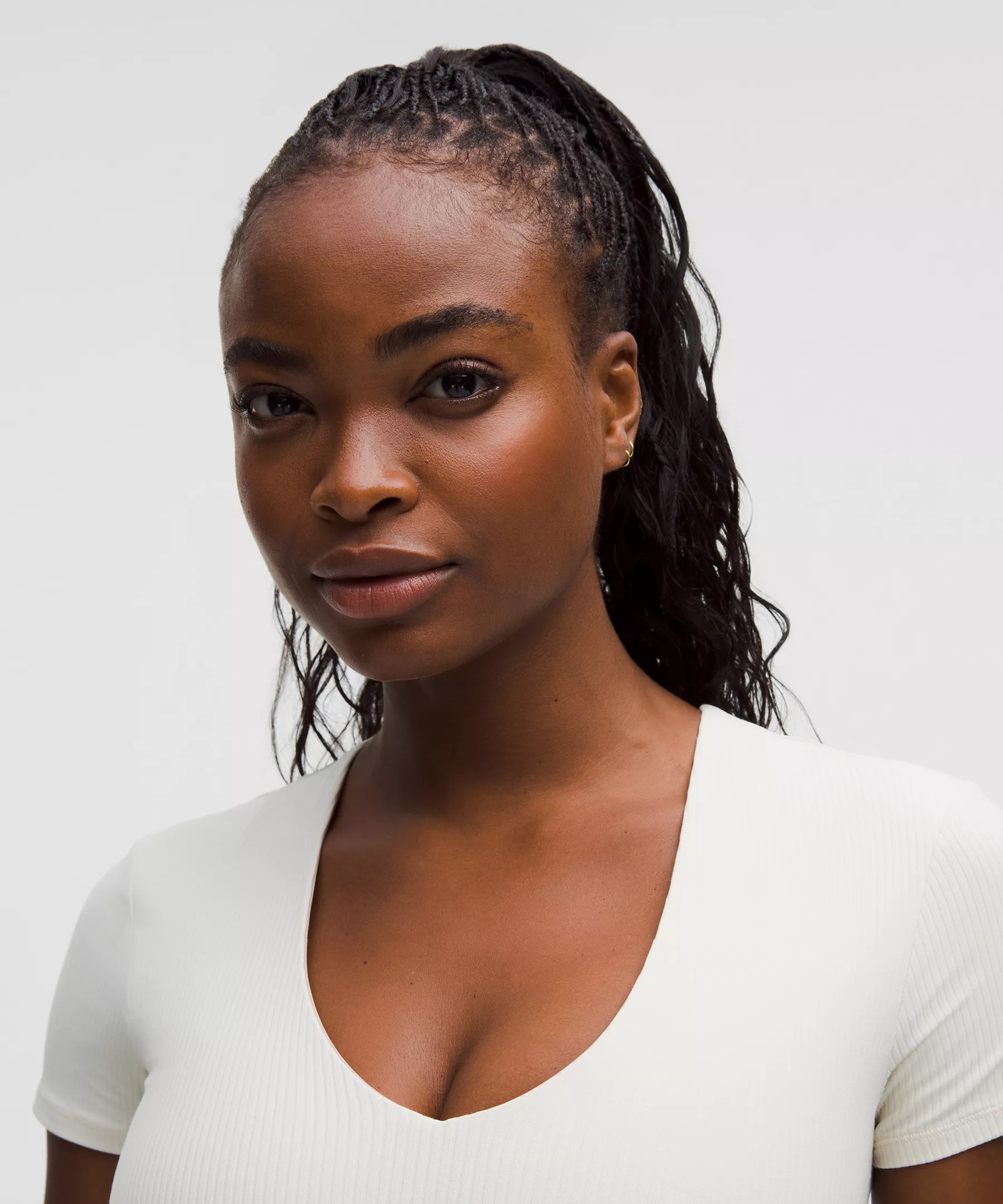 All It Takes Ribbed Nulu V-Neck T-Shirt *B–D Cups - 4