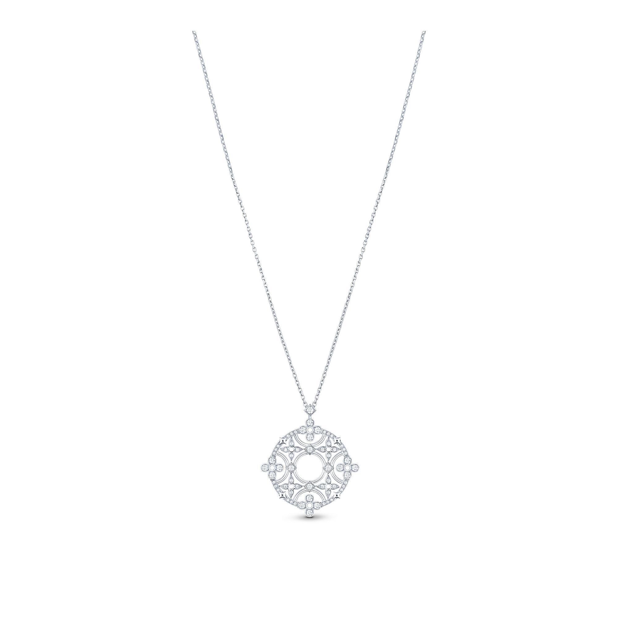 Dentelle Medallion, White Gold And Diamonds - 3