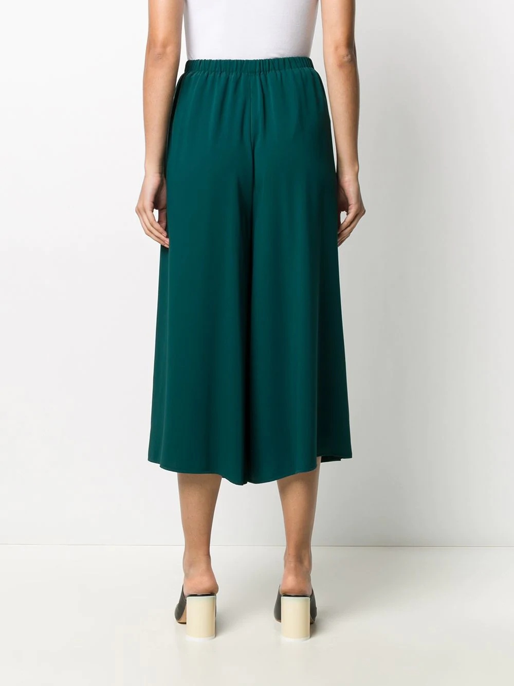 wide-leg pleated culottes - 4