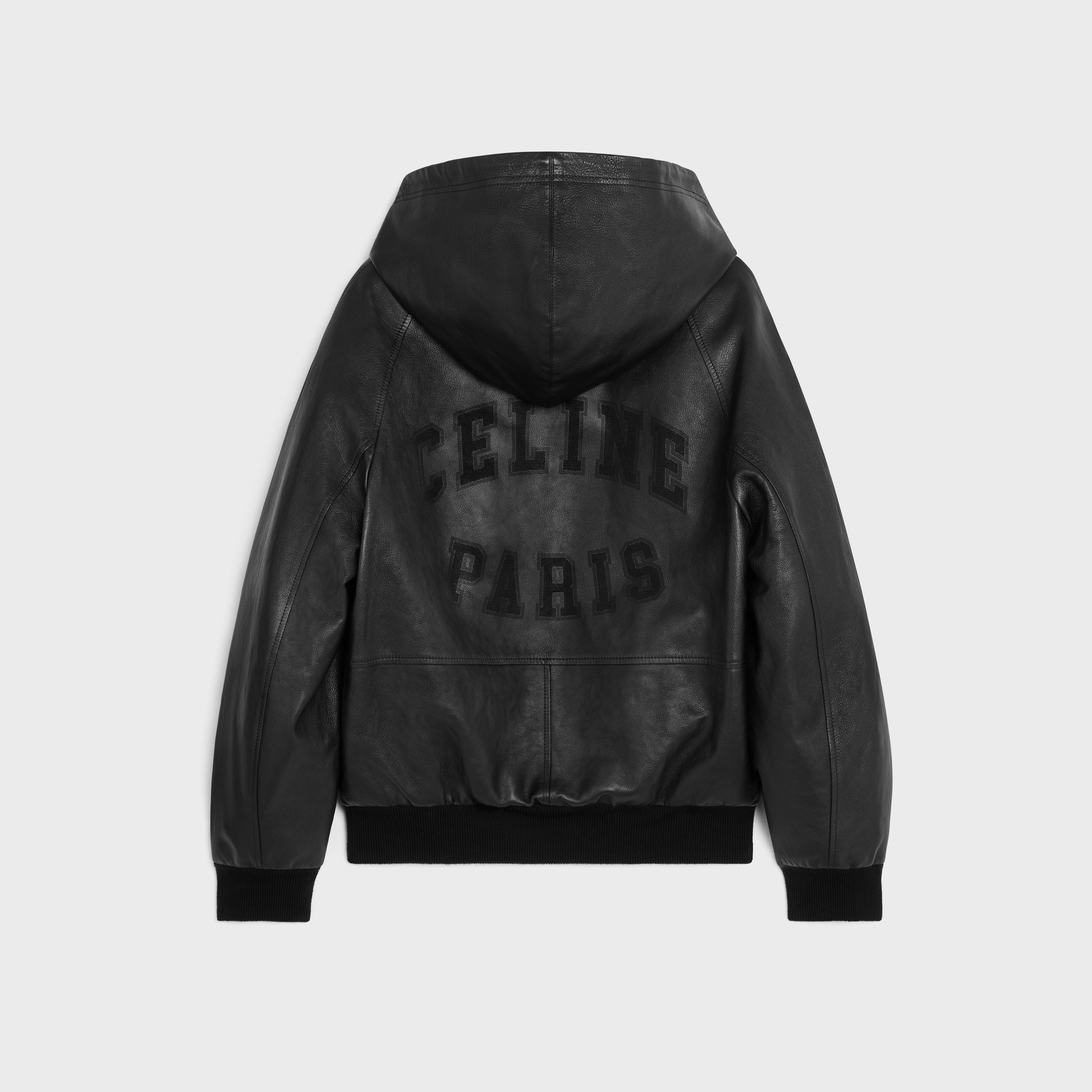 celine loose blouson jacket in soft lambskin - 2
