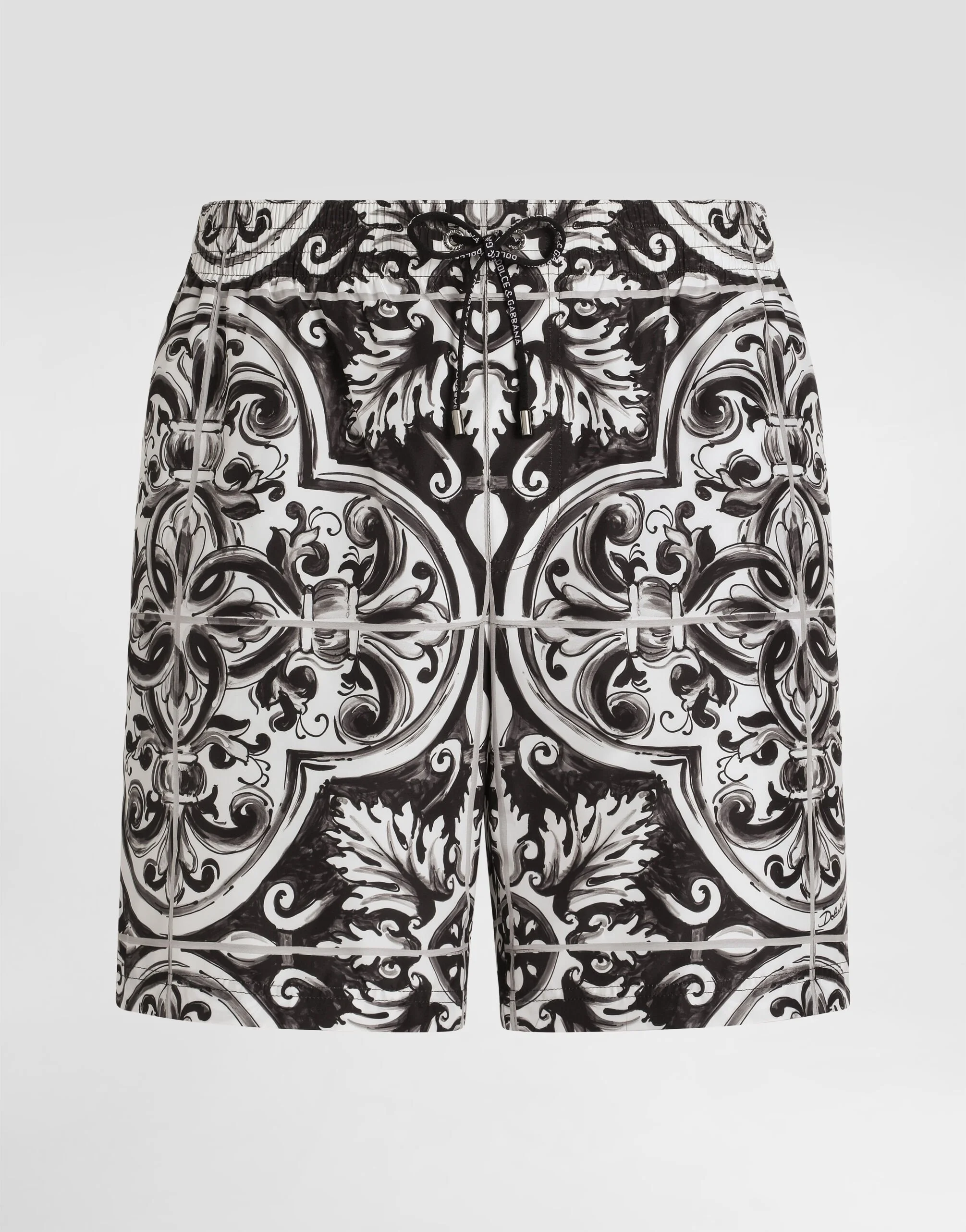 Majolica-print medium swim boxer shorts - 1