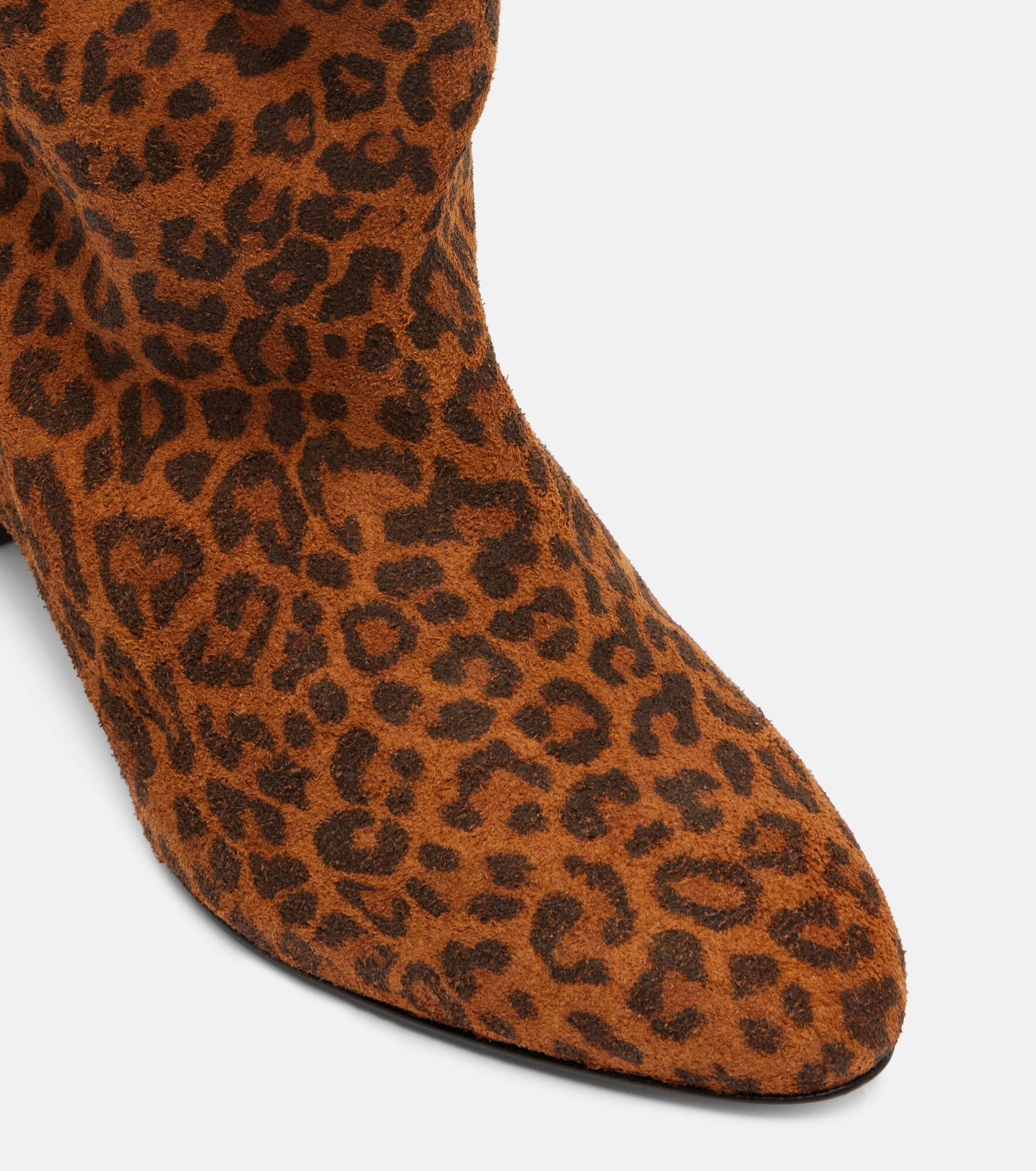 Dalby 55 leopard-print suede ankle boots - 5