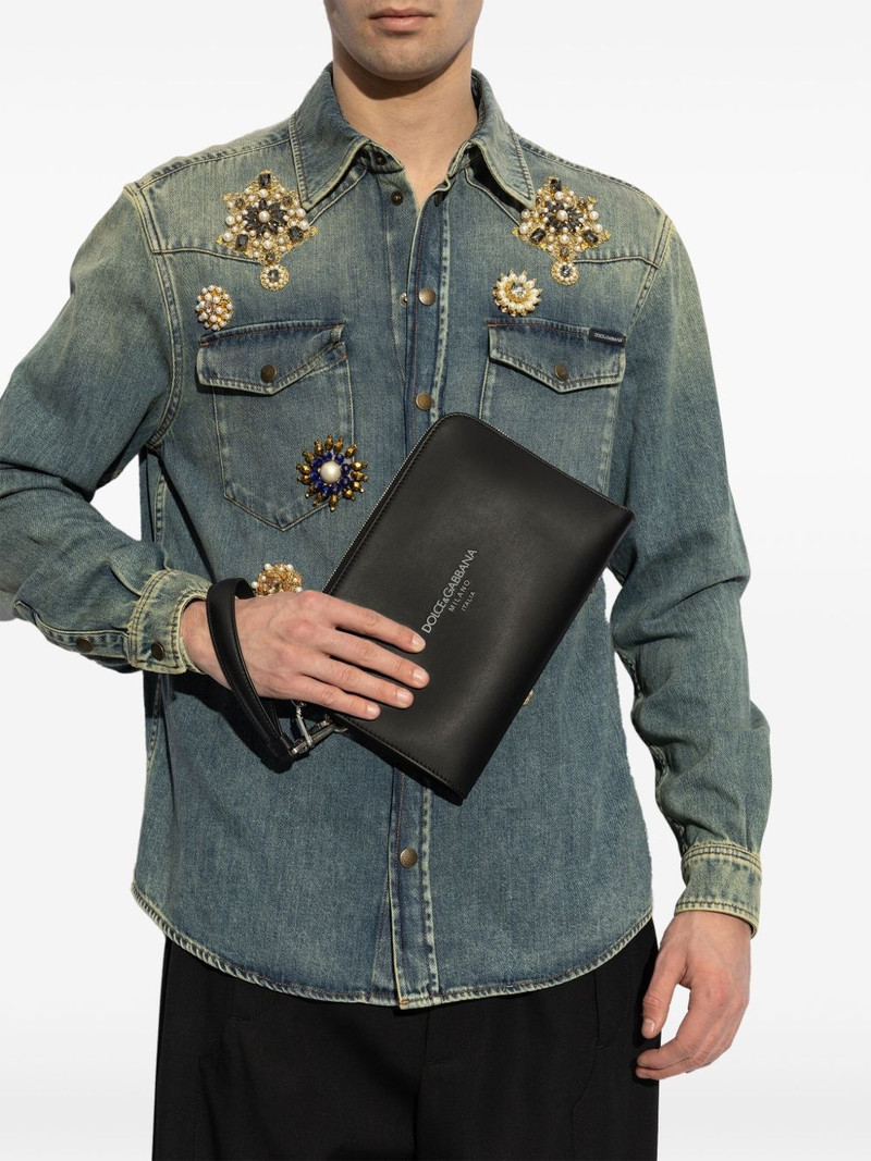 Dolce & Gabbana leather clutch bag outlook