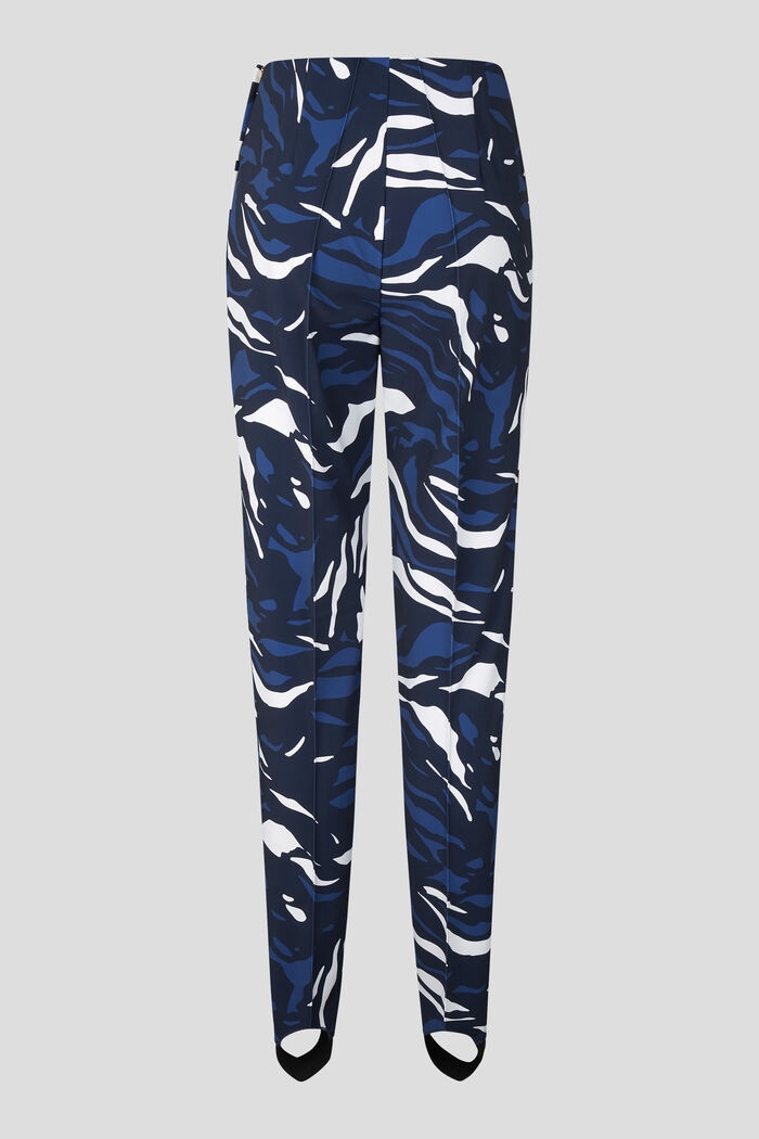 Elaine Stirrup pants in Navy blue/White - 6