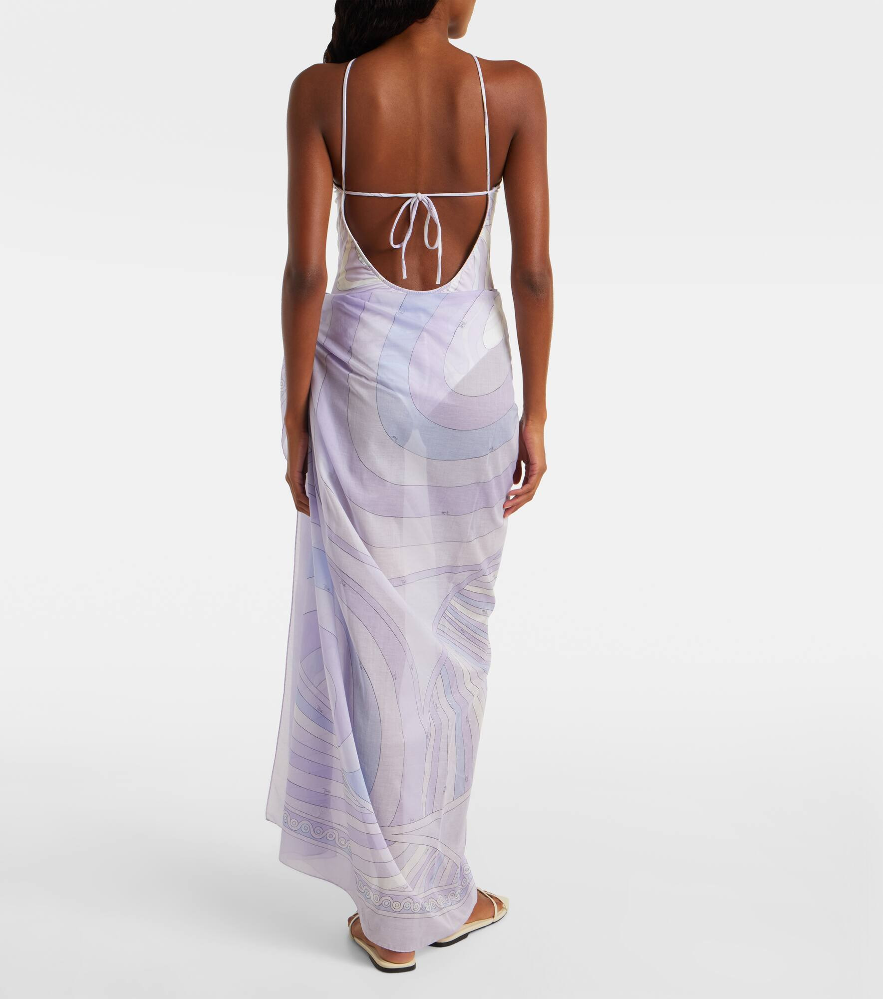 Iride cotton beach cover-up - 3