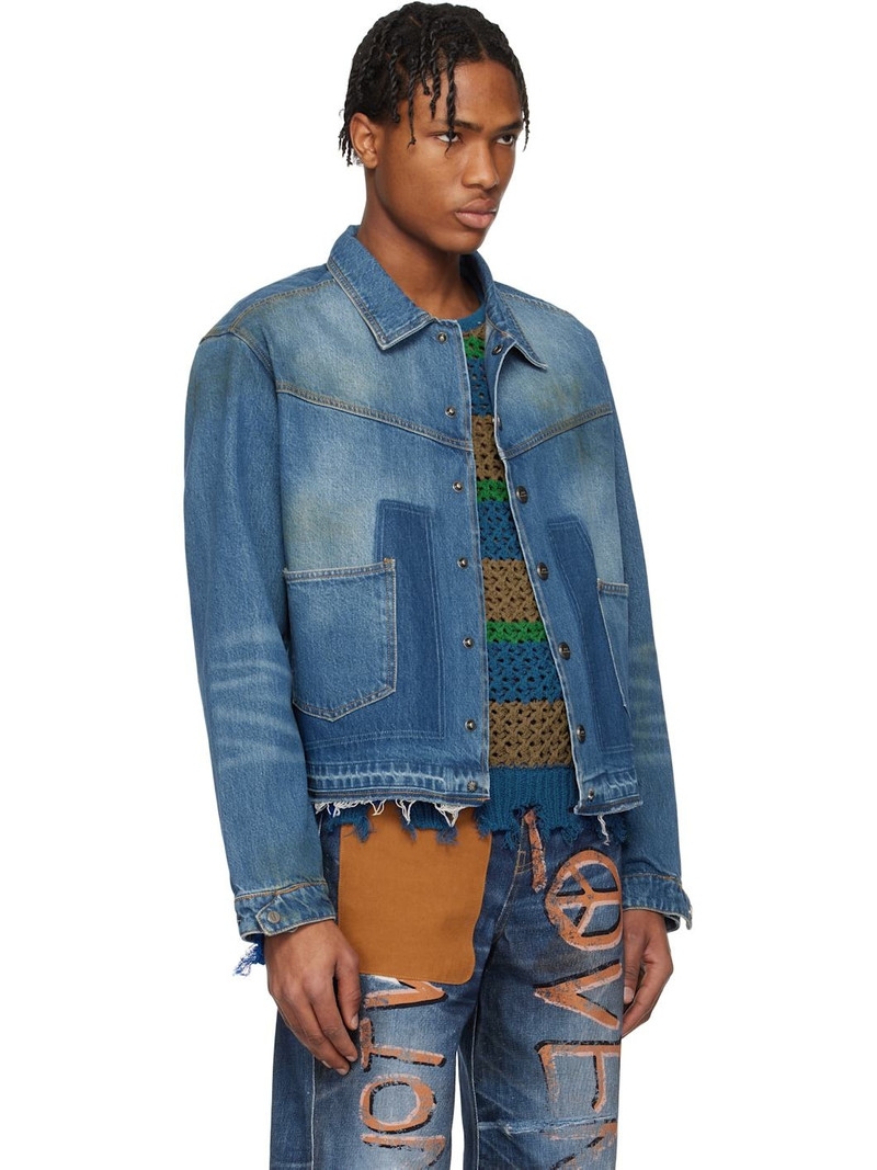 Blue Rodeo Motorcycle Denim Jacket 2