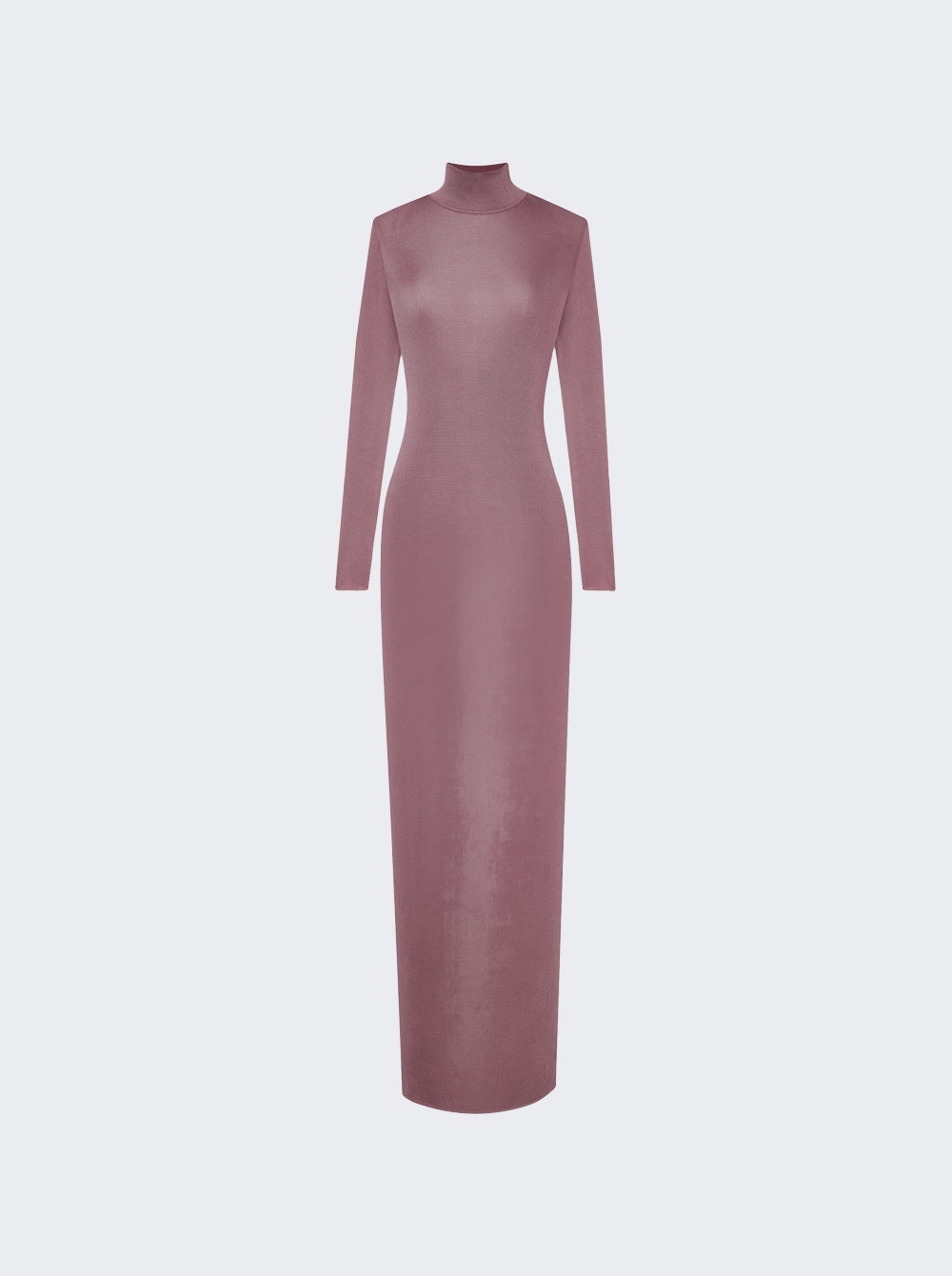 Semi Sheer Maxi Dress Mauve - 1