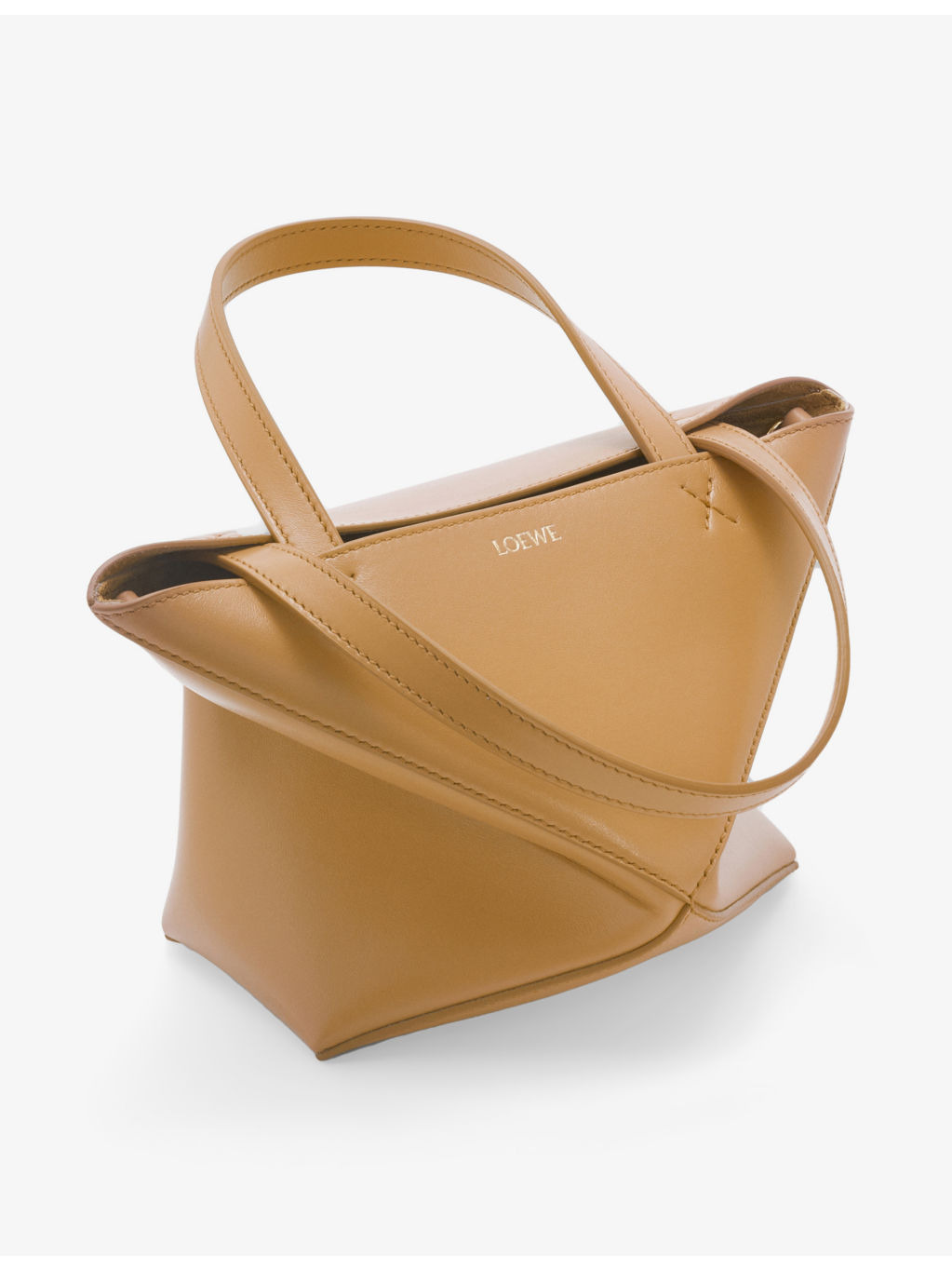 Puzzle Fold mini leather tote bag - 3