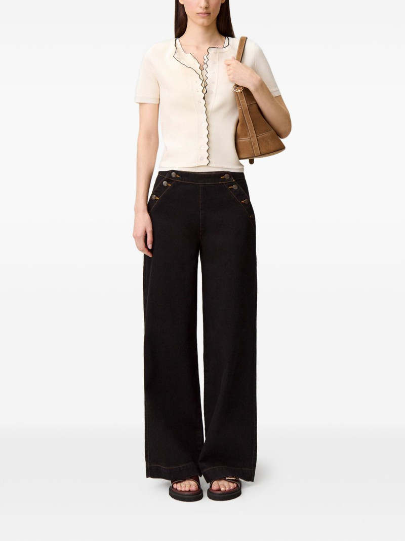 Claudie Pierlot button-fastening top outlook