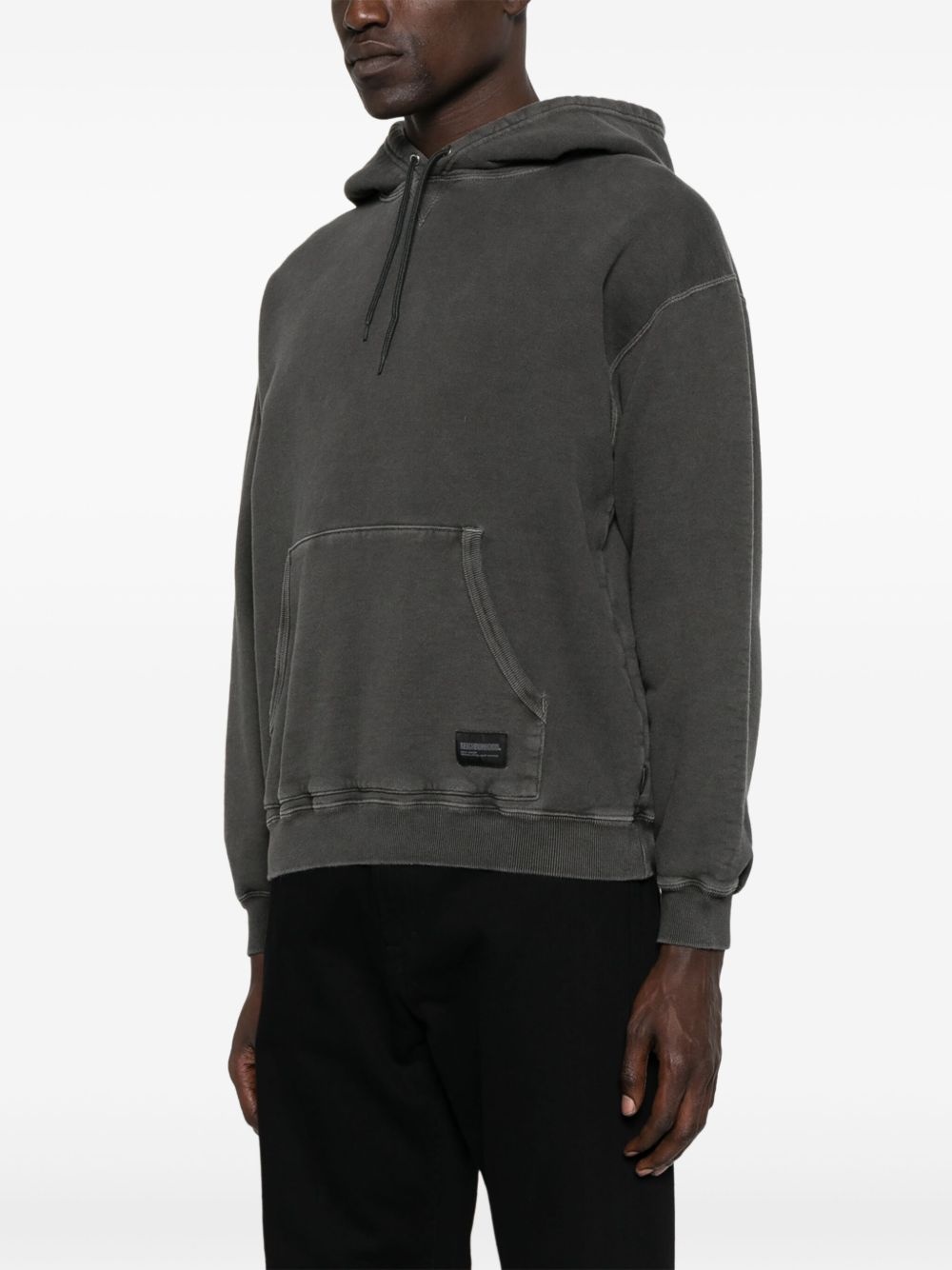 dyed sweat hoodie - 3