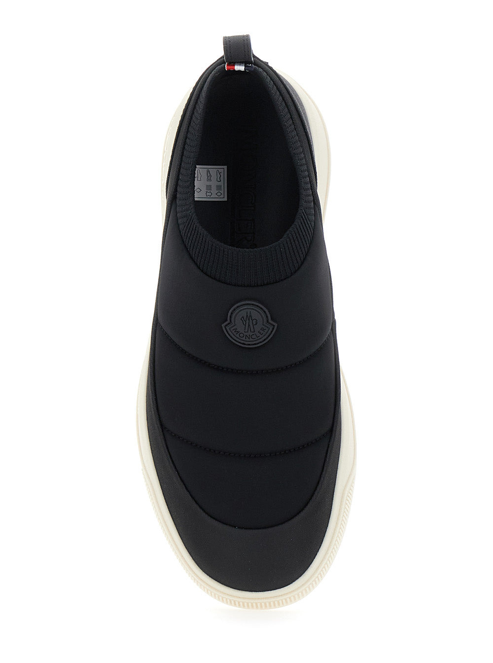 Moncler Men 'Monpulse' Black Low Top Sneakers With Logo Patch On The Front In Tech Fabric Man - 4