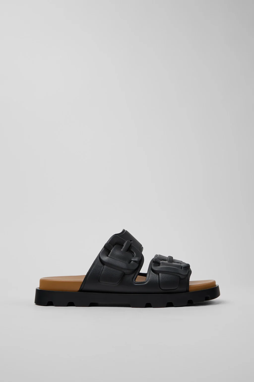 Brutus Sandal Black Synthetic Sandals for Men. - 1