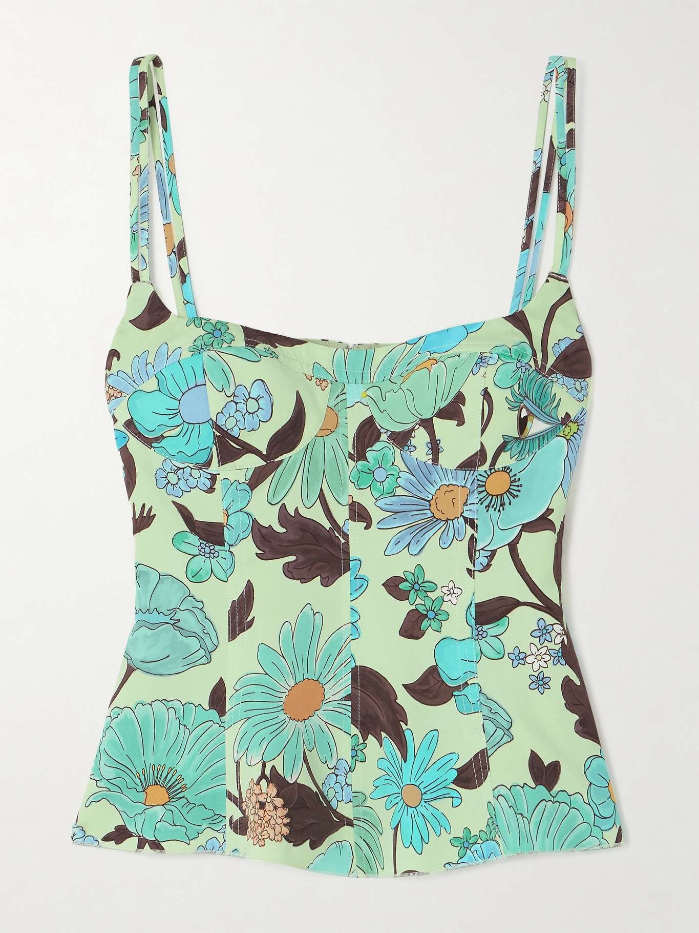+ NET SUSTAIN floral-print twill camisole - 1