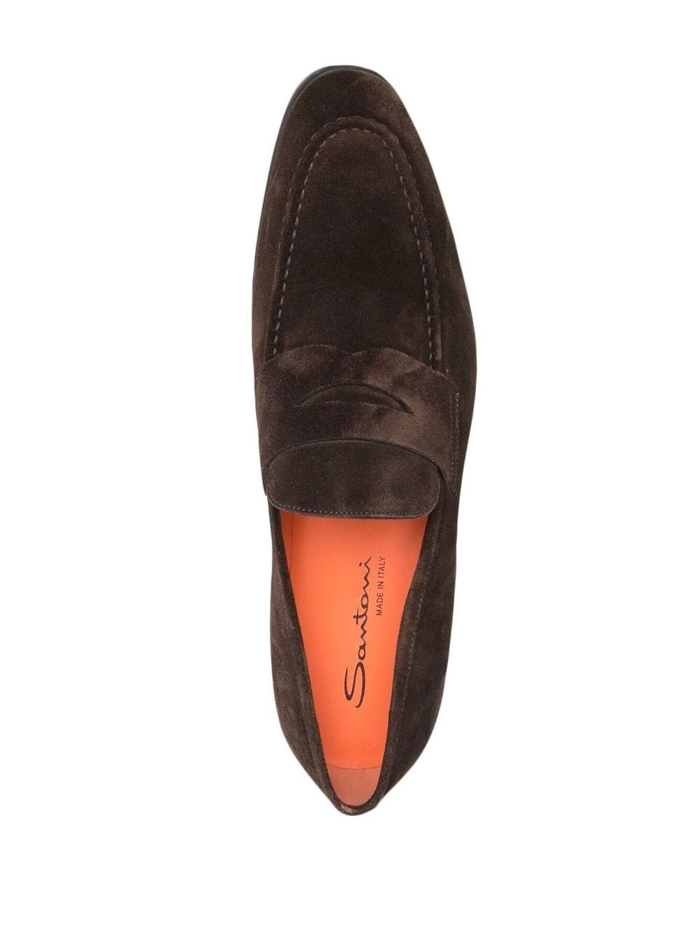 low-heel suede loafers - 4