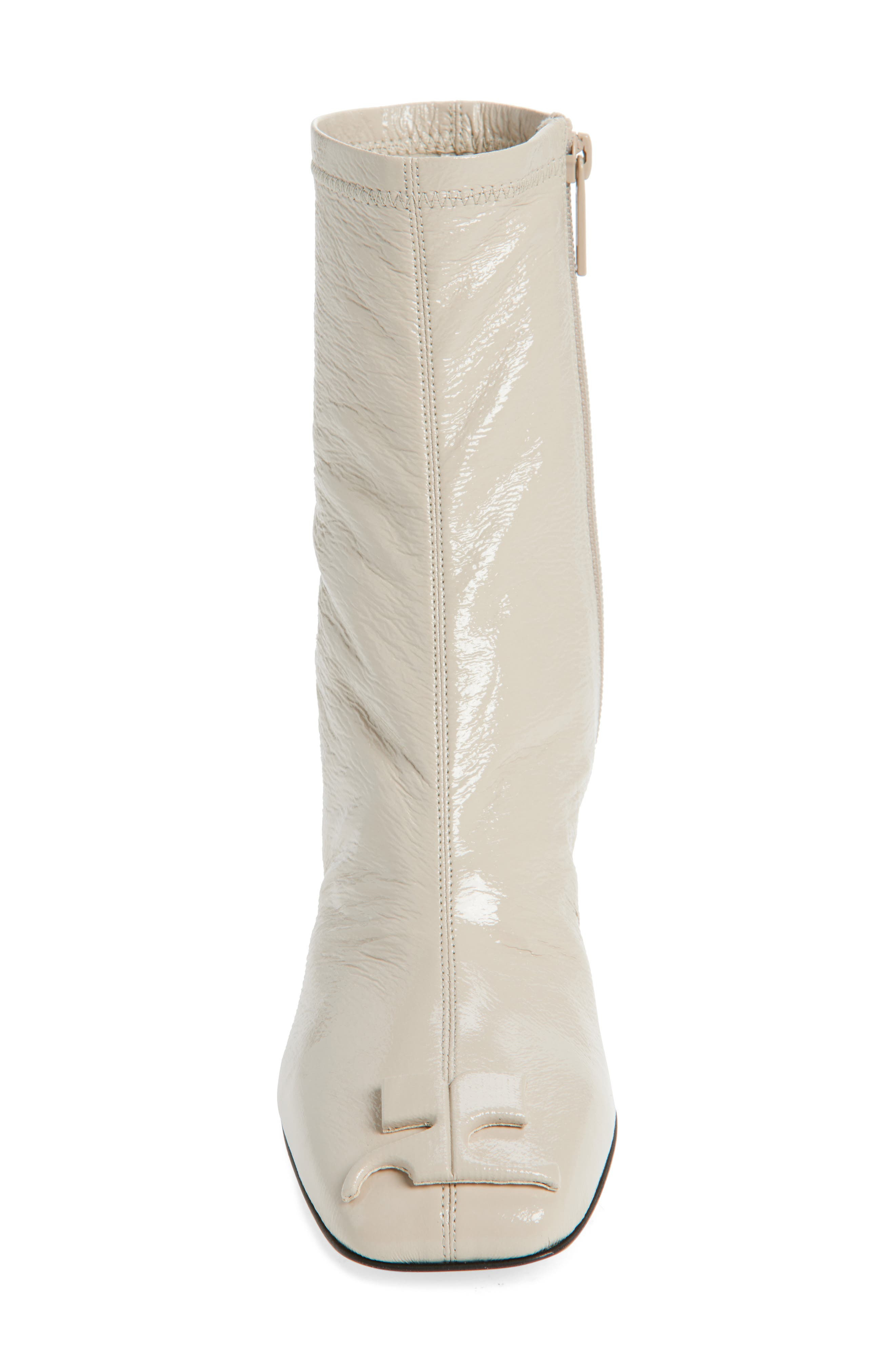 Courrèges Re-Edition Vinyl Ankle Boot in Mastic Grey at Nordstrom - 4