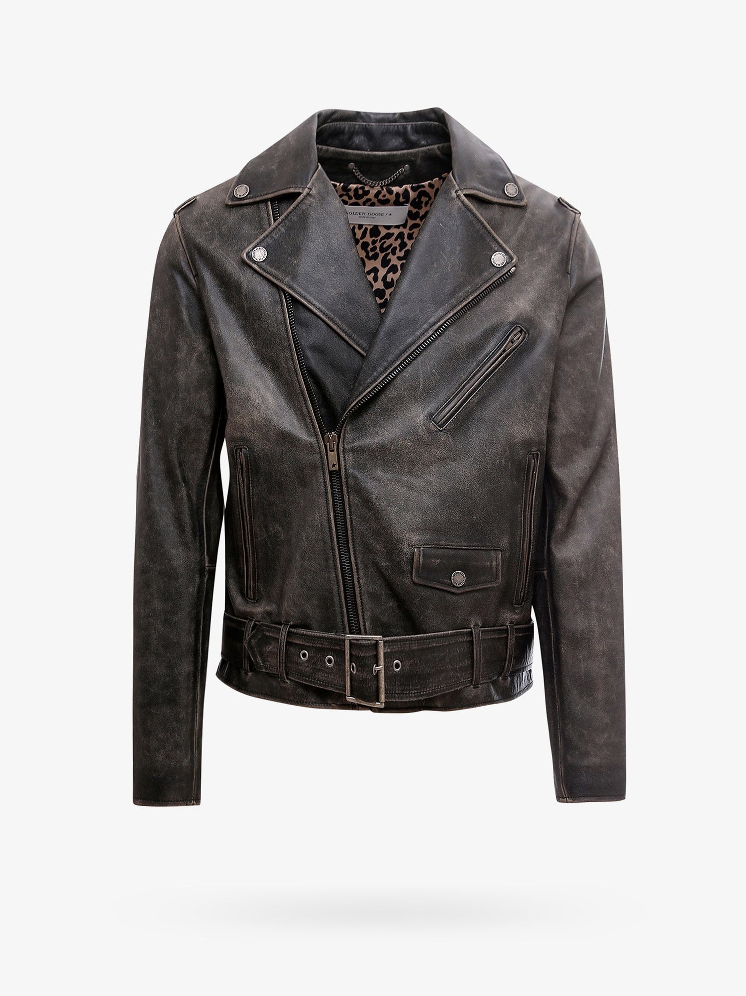 Golden Goose Deluxe Brand Man Golden Goose Deluxe Brand Man Black Leather Jackets - 1