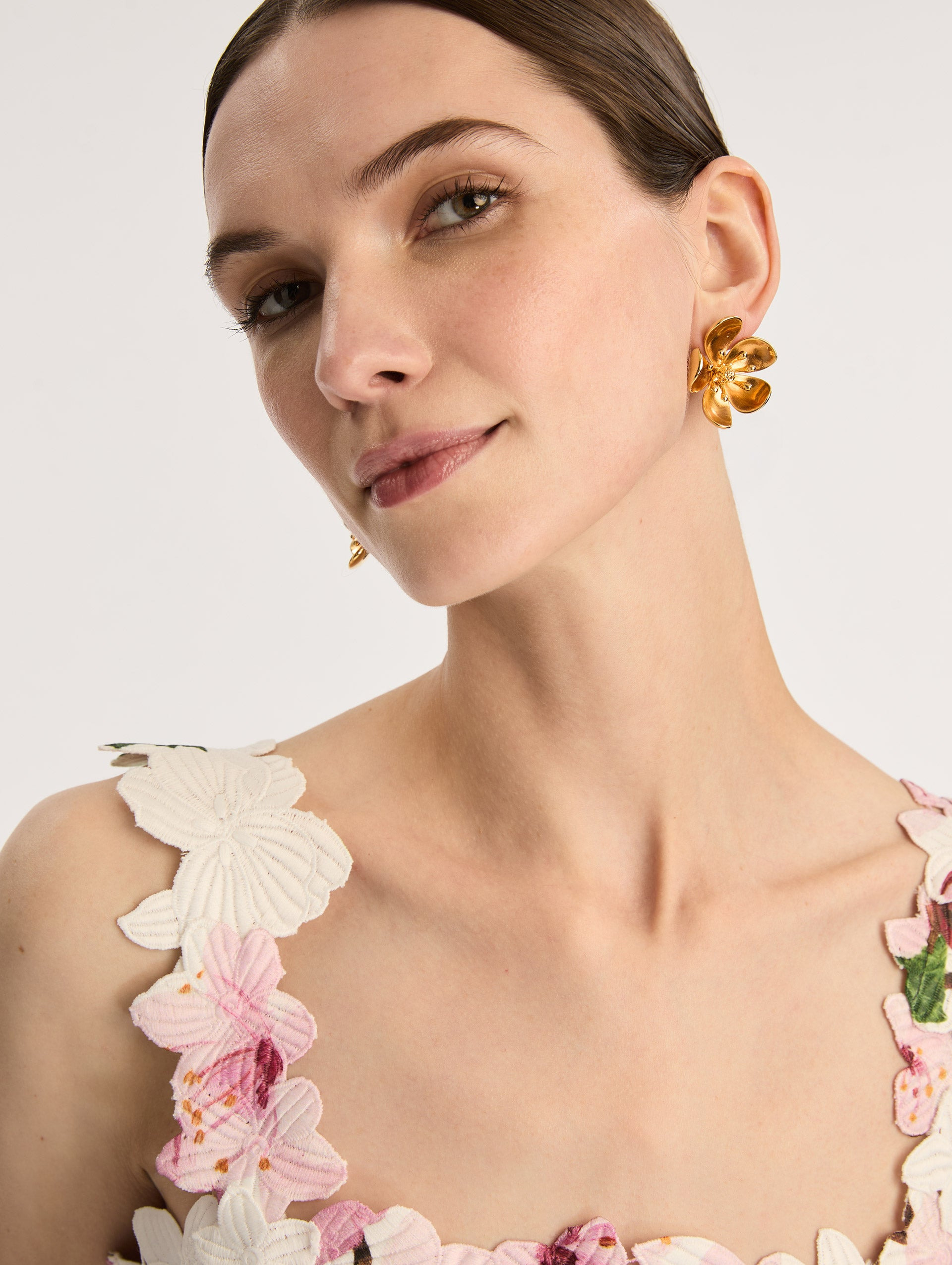 SMALL CHERRY BLOSSOM EARRINGS - 2