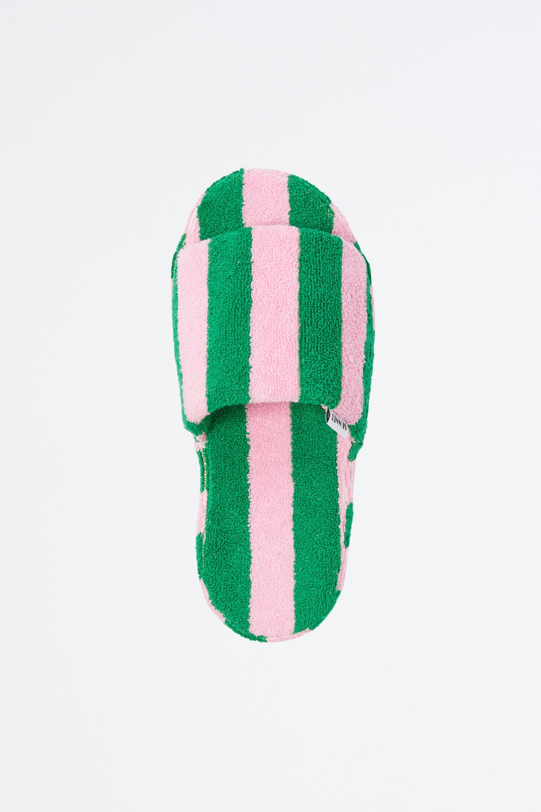 PINK & GREEN STRIPED COTTON SLIDERS - 4