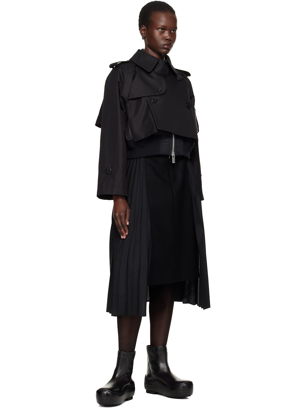 ☆関税込み☆【SACAI】Cotton Gabardine x Nylon Twill Jacket Cotton Gabardine x Nylon Twill Blouson – La Garçonne