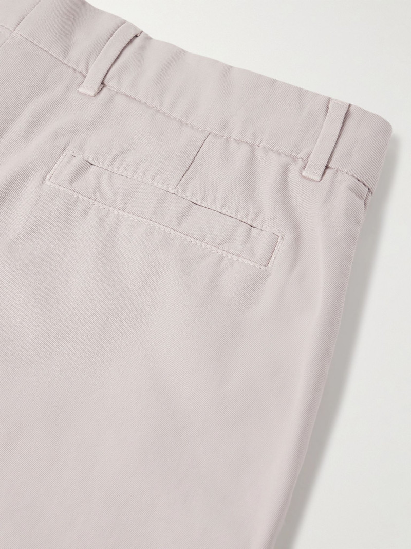 Straight-Leg Cotton-Twill Bermuda Shorts Neutral 5