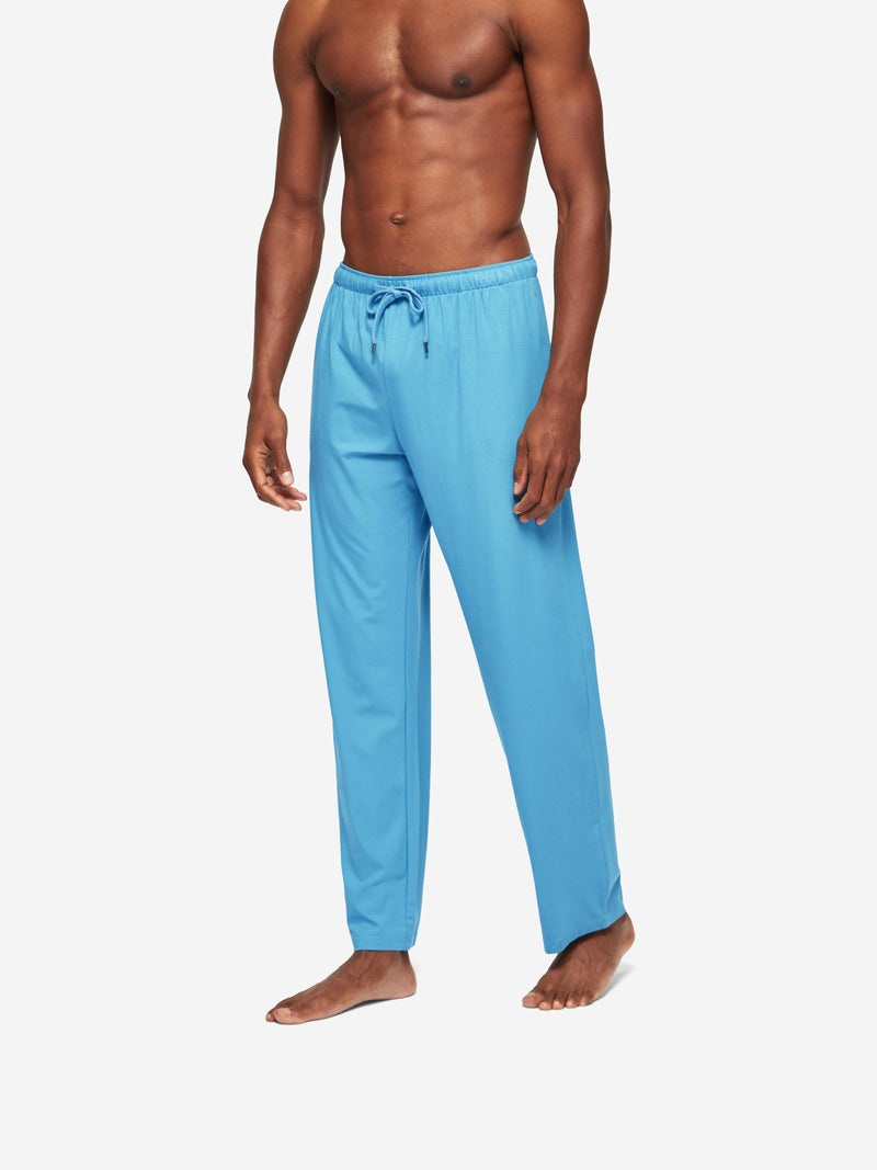 Men's Lounge Trousers Basel Micro Modal Stretch Harbour Blue - 7
