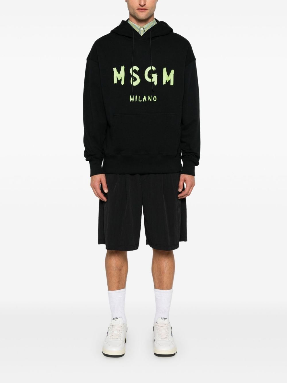 logo-print hoodie - 2